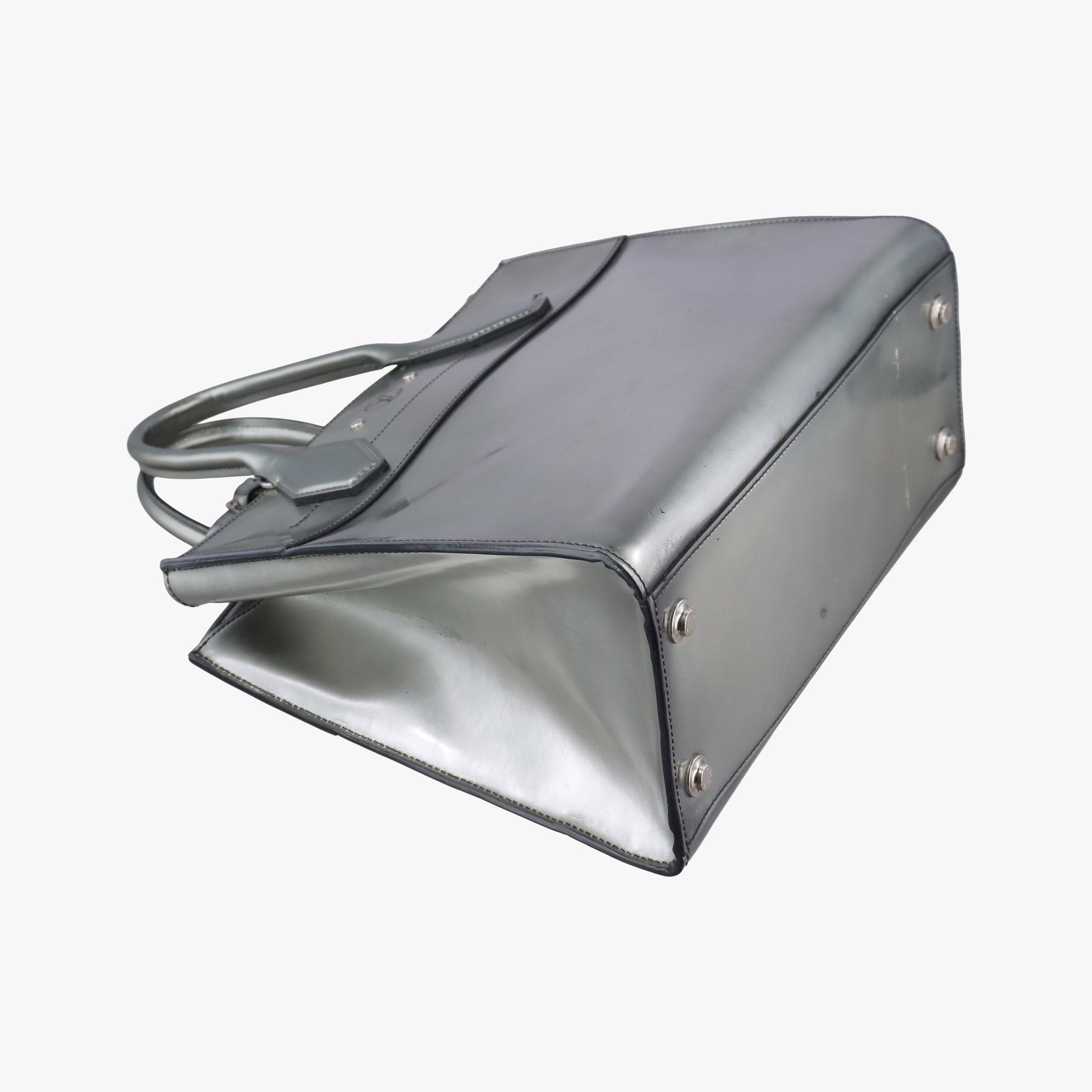 City Steamer MM Silver Smooth Calfskin Leather FO3106シティ スティーマー MM シルバー スムースカーフレザー FO3106