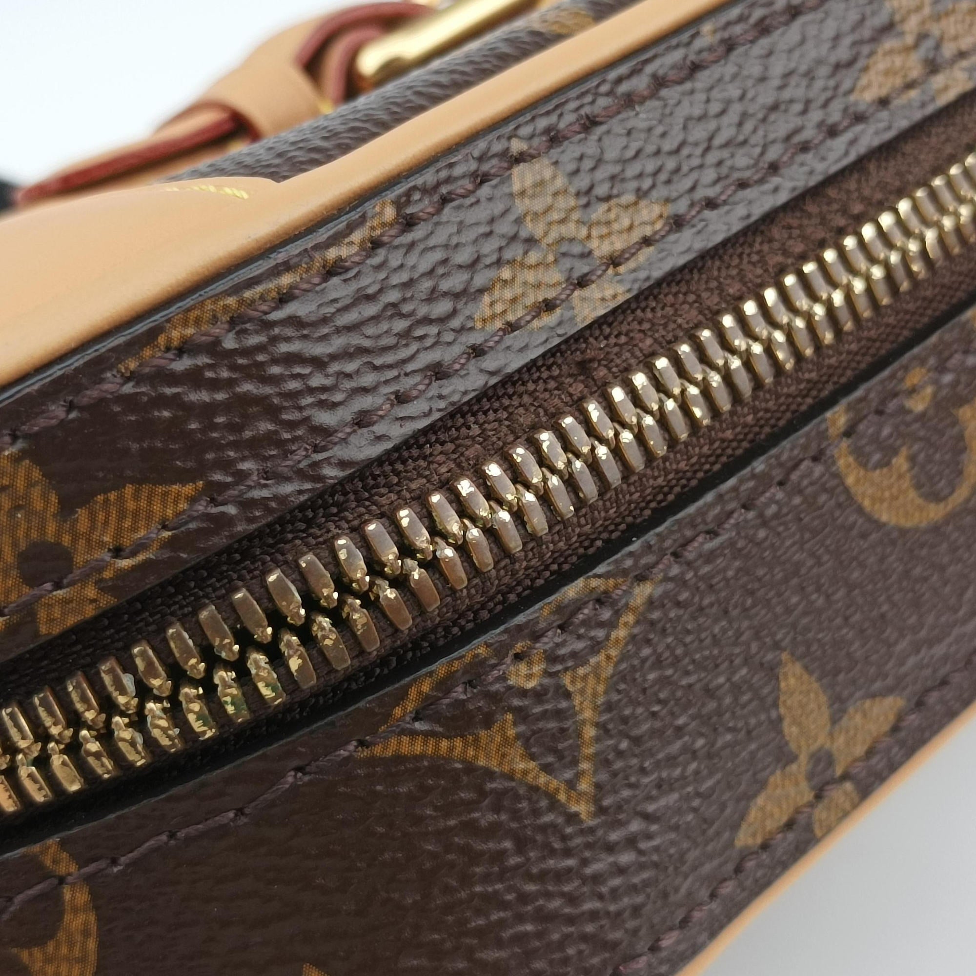 Valisette Vertical Brown Monogram Canvas×calf leather M68623 MI3119ヴァリゼット ヴェルティカル モノグラム/ブラウン モノグラムキャンバス×カーフレザー M68623 MI3119