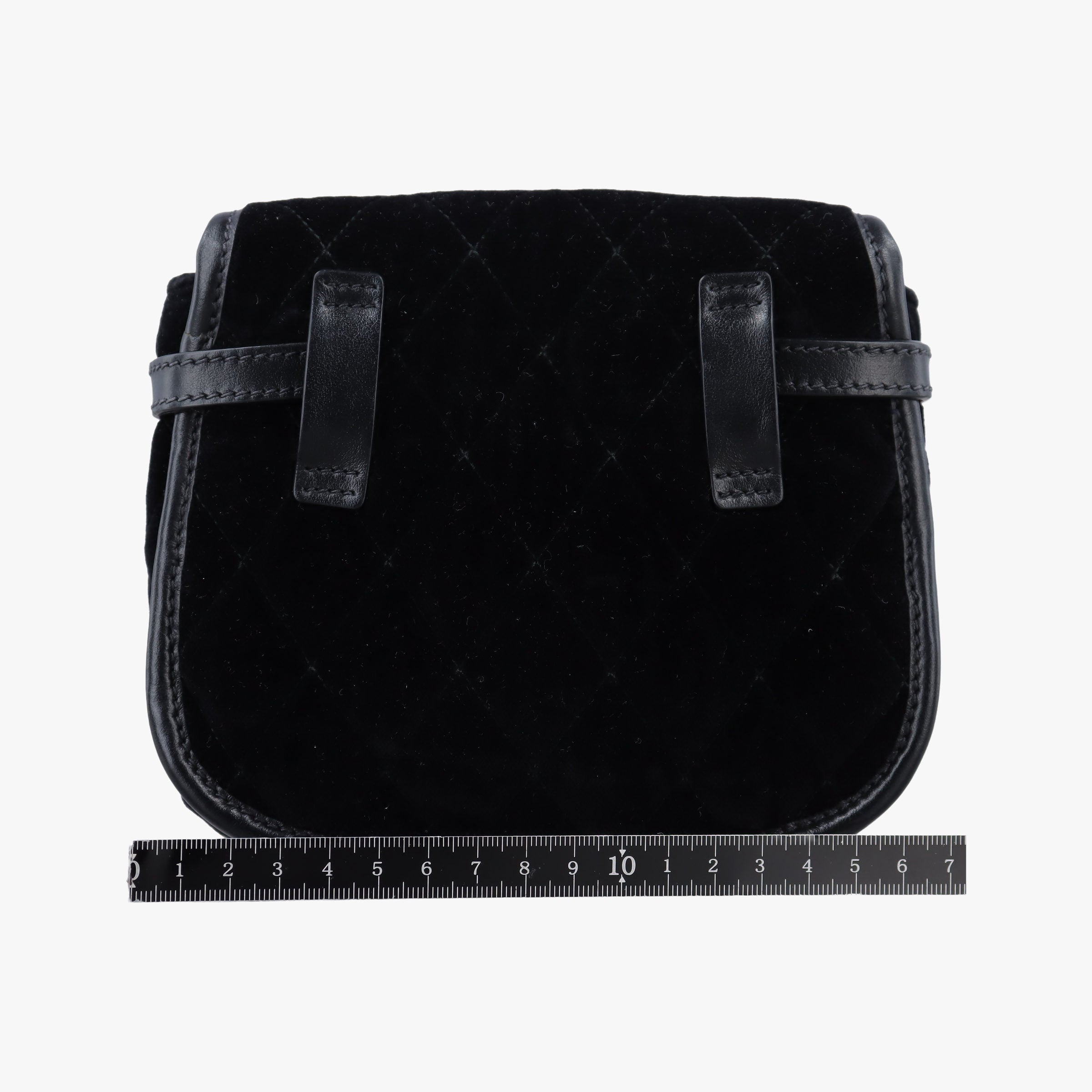 Fringe Charms Black Leather×velour IBL002 180/Iフリンジチャーム ブラック レザー×ベロア IBL002 180/I