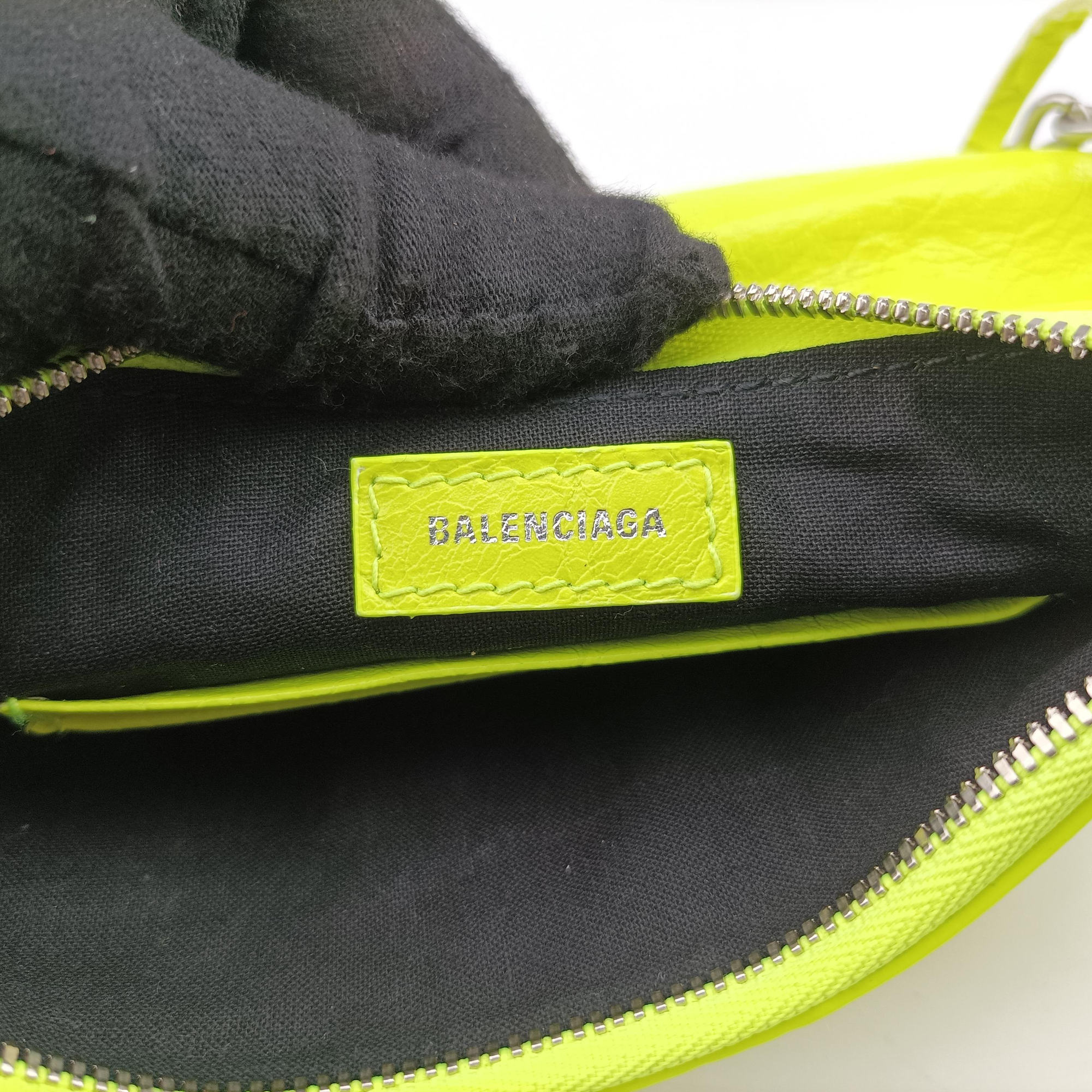 Le Cagole Green lambskin 695814.7206.R.493075ルカゴール グリーン ラムスキン 695814.7206.R.493075