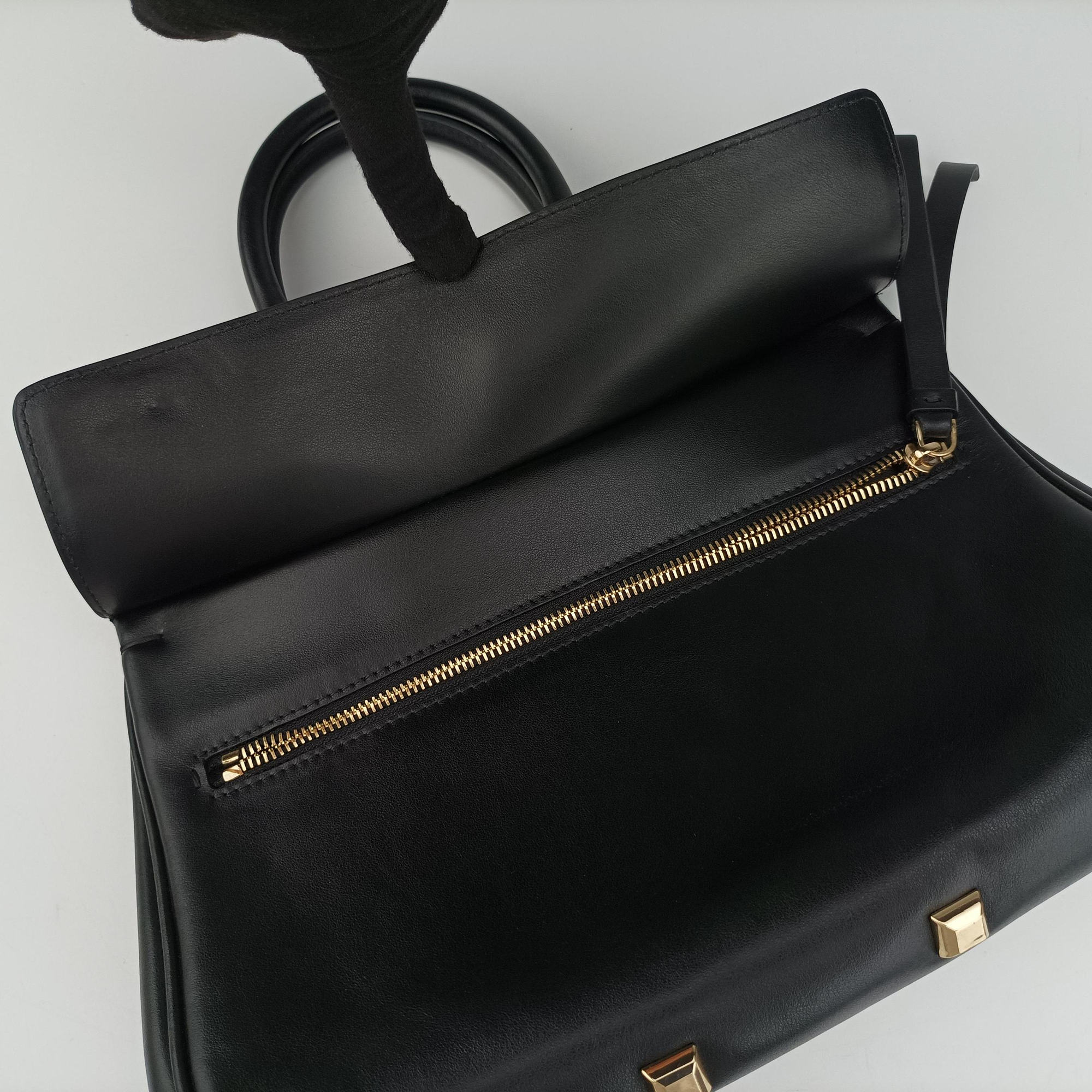 Gancini Black Leather FZ-21 H159 FZ-21 H159ガンチーニ ブラック レザー FZ-21 H159 FZ-21 H159