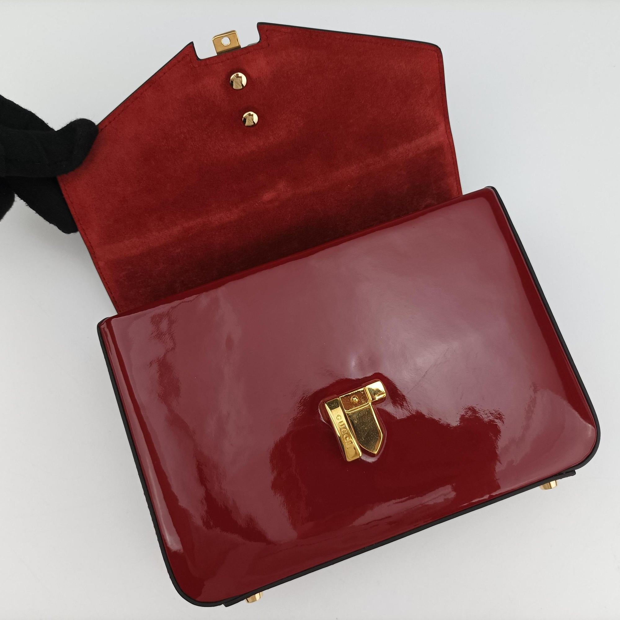 Sylvie Red Patent Leather 589479 I030331714シルヴィ レッド パテント 589479 I030331714