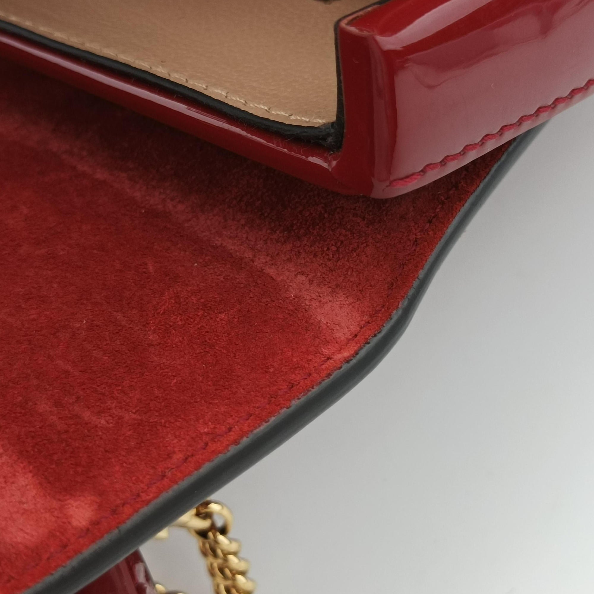 Sylvie Red Patent Leather 589479 I030331714シルヴィ レッド パテント 589479 I030331714