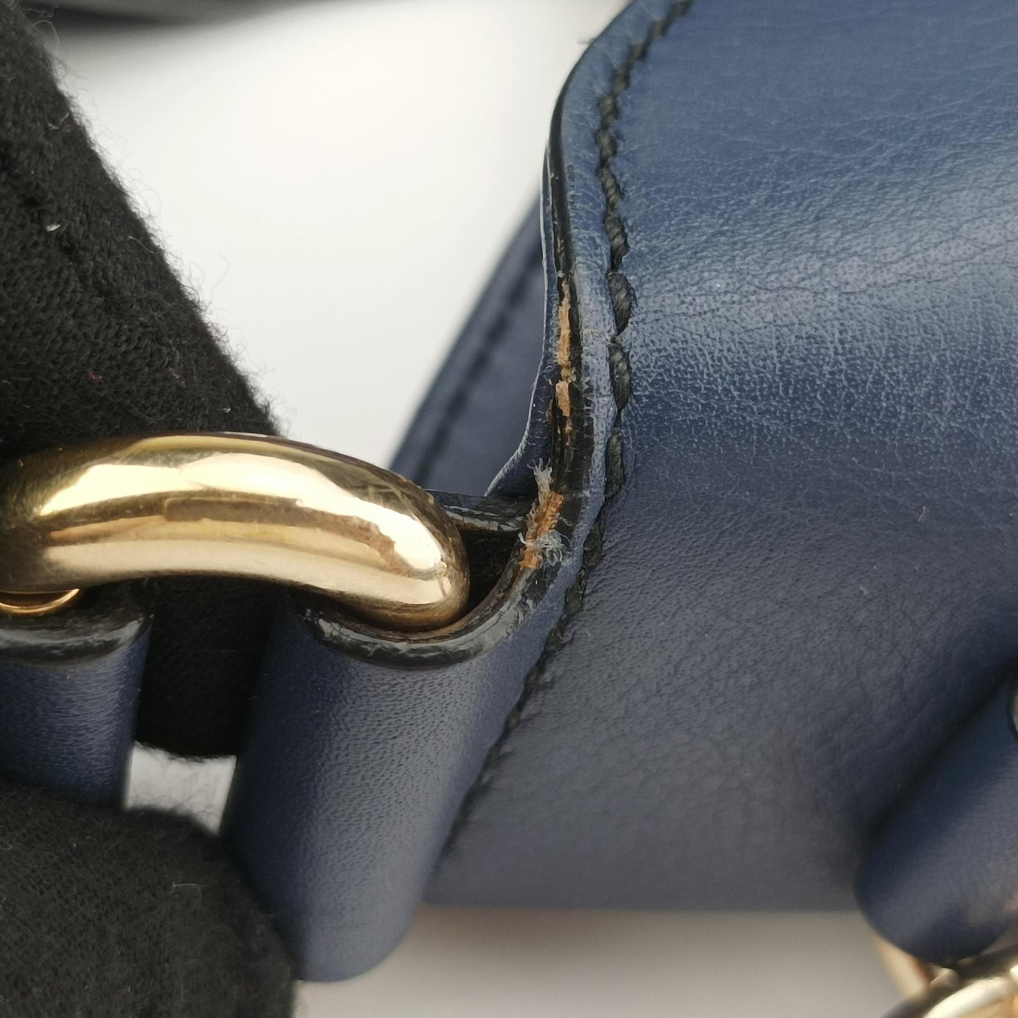 Emily Hobo Blue Leather 322226 A015932589エミリー ホーボー ブルー レザー 322226 A015932589