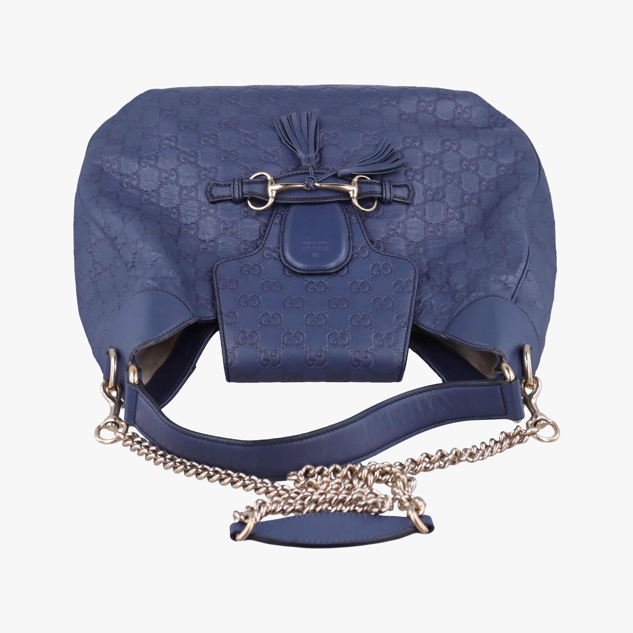 Emily Hobo Blue Leather 322226 A015932589エミリー ホーボー ブルー レザー 322226 A015932589