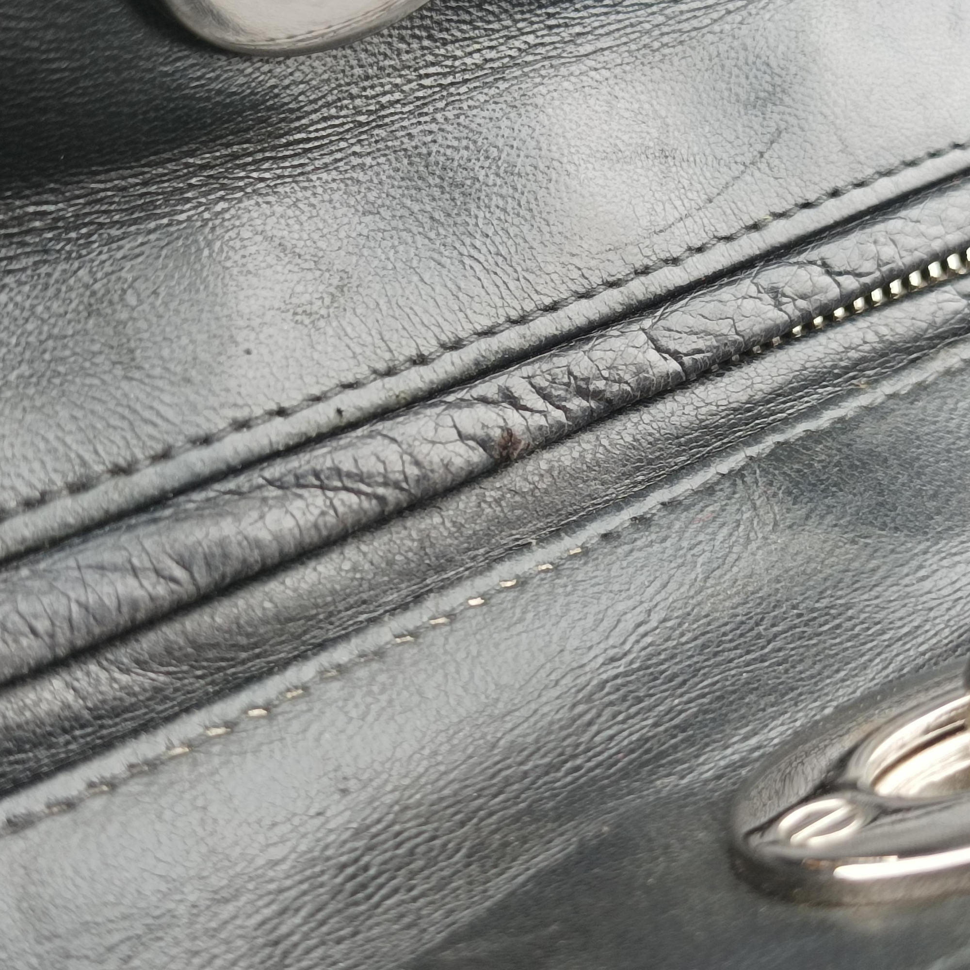 Lady Dior Black lambskin 31-MA-1014レディディオール ブラック ラムスキン 31-MA-1014