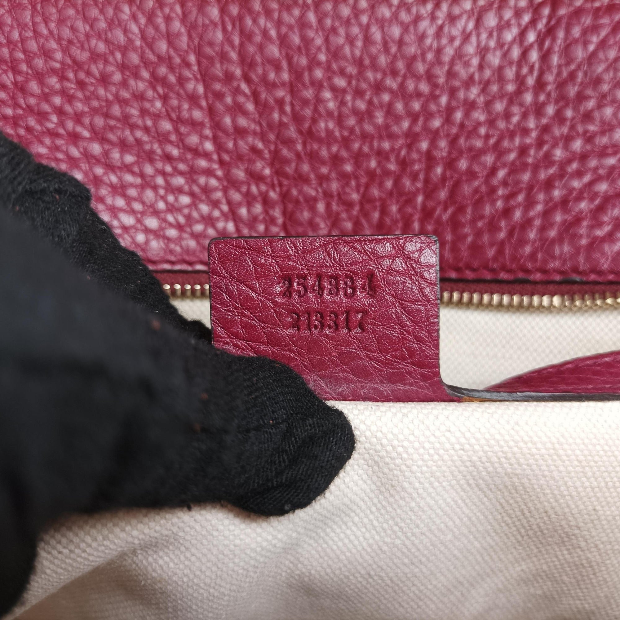 New Bamboo Burgundy Leather 254884 H010000965ニューバンブー ワインレッド レザー 254884 H010000965