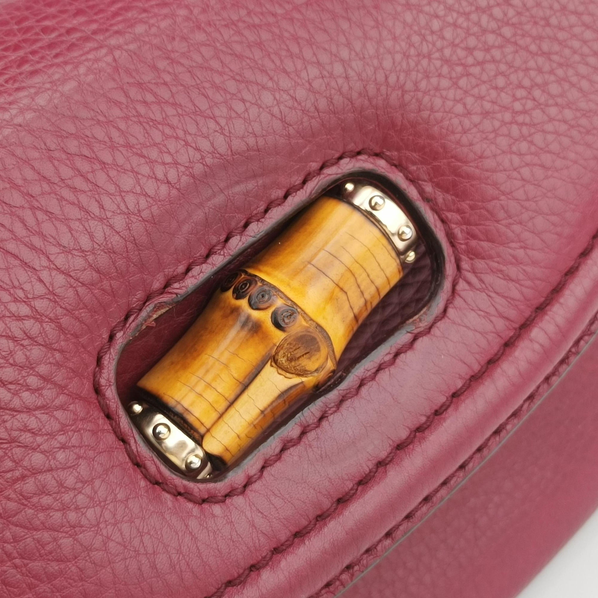 New Bamboo Burgundy Leather 254884 H010000965ニューバンブー ワインレッド レザー 254884 H010000965
