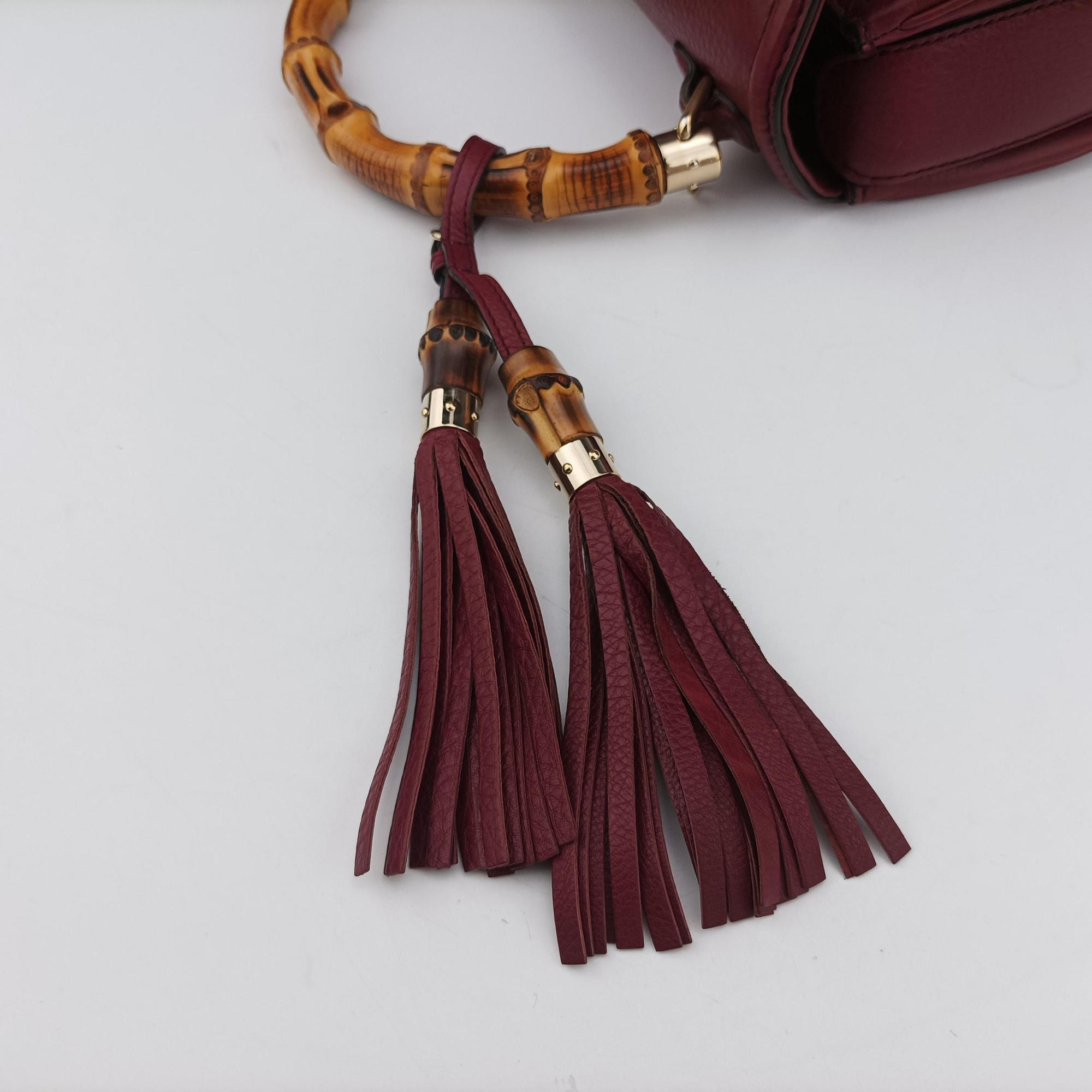 New Bamboo Burgundy Leather 254884 H010000965ニューバンブー ワインレッド レザー 254884 H010000965
