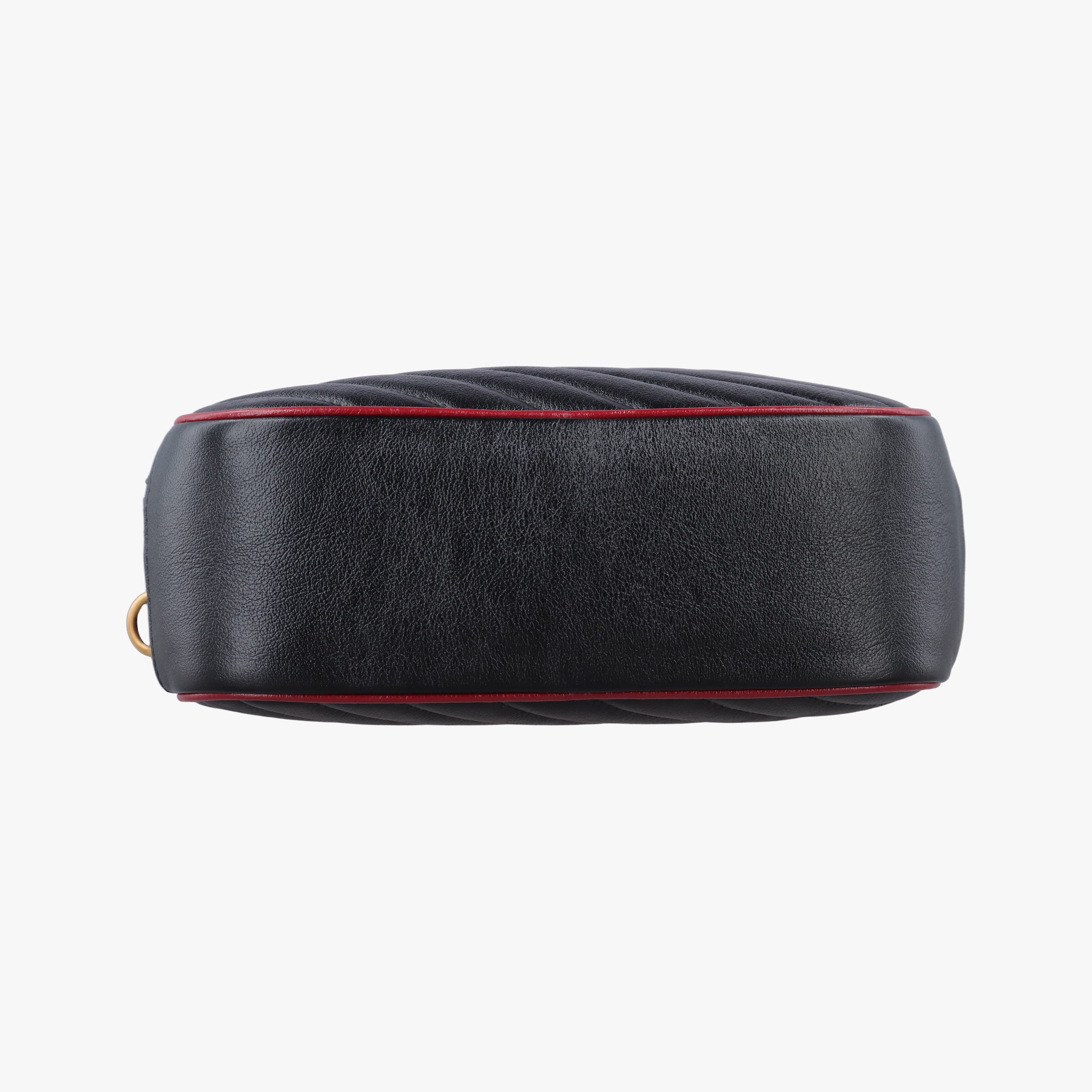 GG Marmont Bamboo Top Handle Black×red Leather 602270 G031105502GGマーモント バンブー トップ ハンドル ブラック×レッド レザー 602270 G031105502