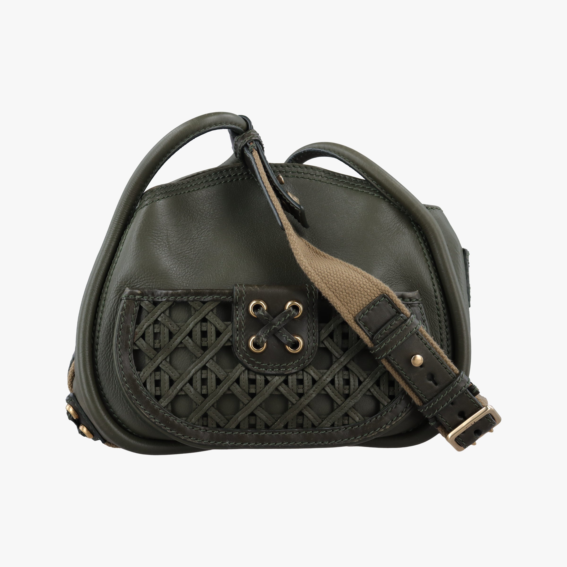 Lattice Messenger Green leather 13-MA-0150ラティスメッセンジャー グリーン レザー 13-MA-0150