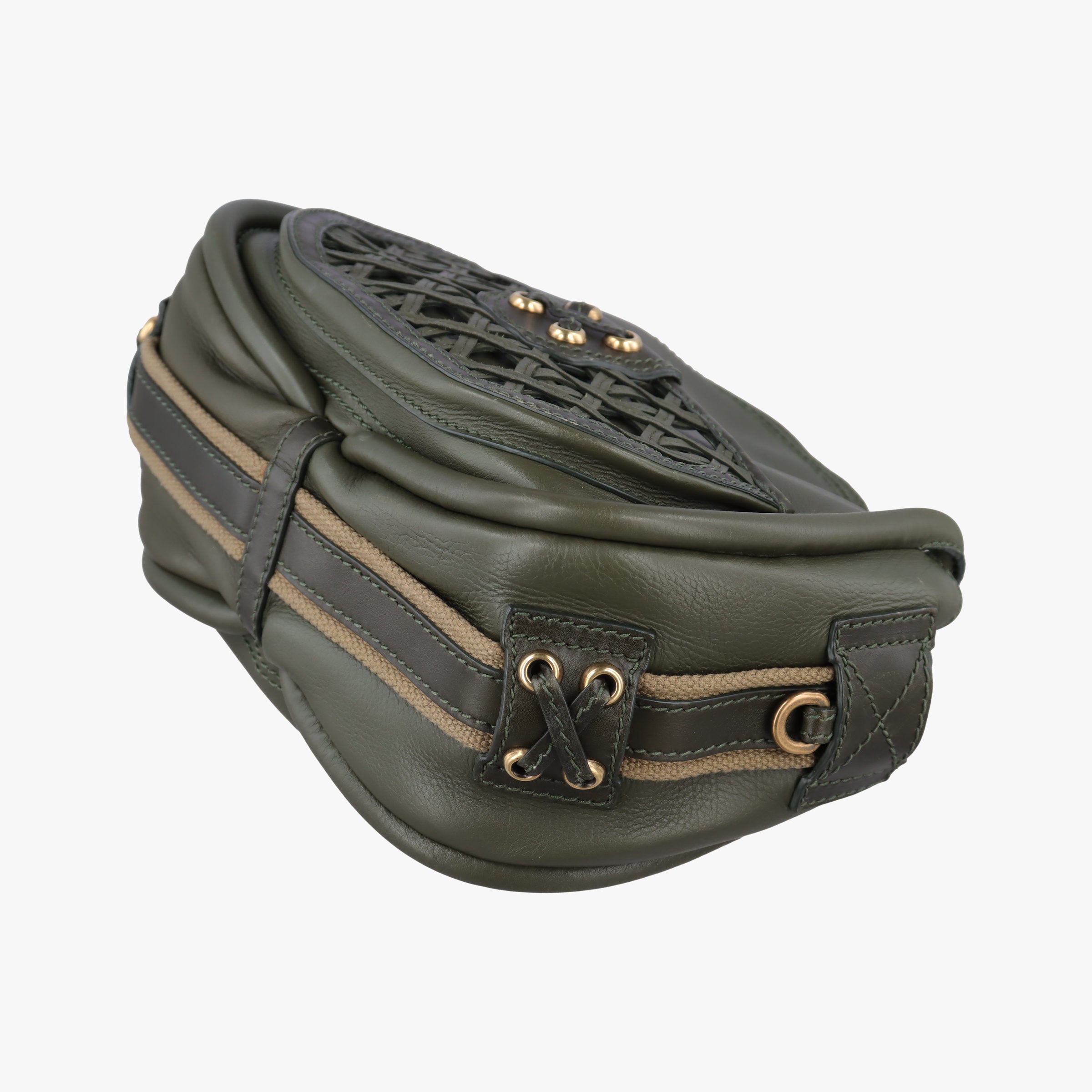 Lattice Messenger Green leather 13-MA-0150ラティスメッセンジャー グリーン レザー 13-MA-0150