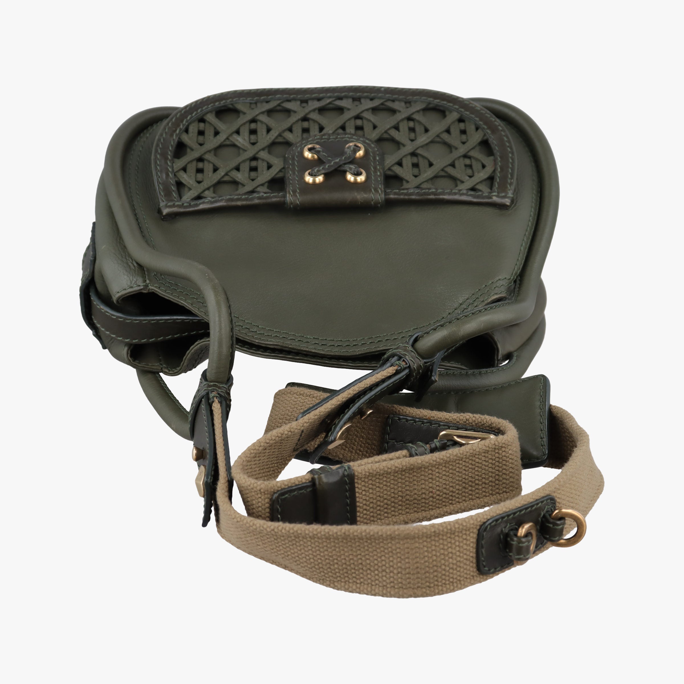 Lattice Messenger Green leather 13-MA-0150ラティスメッセンジャー グリーン レザー 13-MA-0150