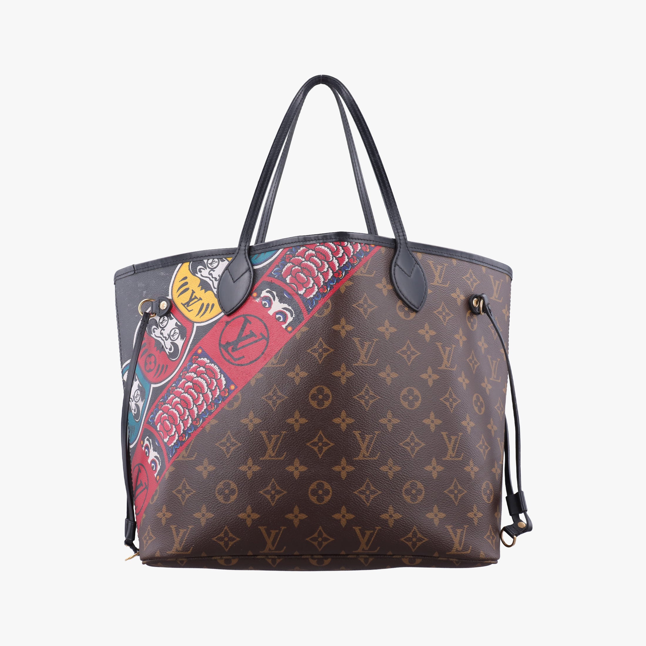 Neverfull MM Kabuki Daruma Yamamoto Kansai Nicola Ghesquiere 2018 Japan Limited brown×multi Monogram Canvas M43499 GI4107 IC ChipネヴァーフルMM 歌舞伎 ダルマ 山本寛斎 ニコラ ジェスキエール 日本限定 モノグラム/ブラウン×マルチ モノグラムキャンバス M43499 GI4107 ICチップ