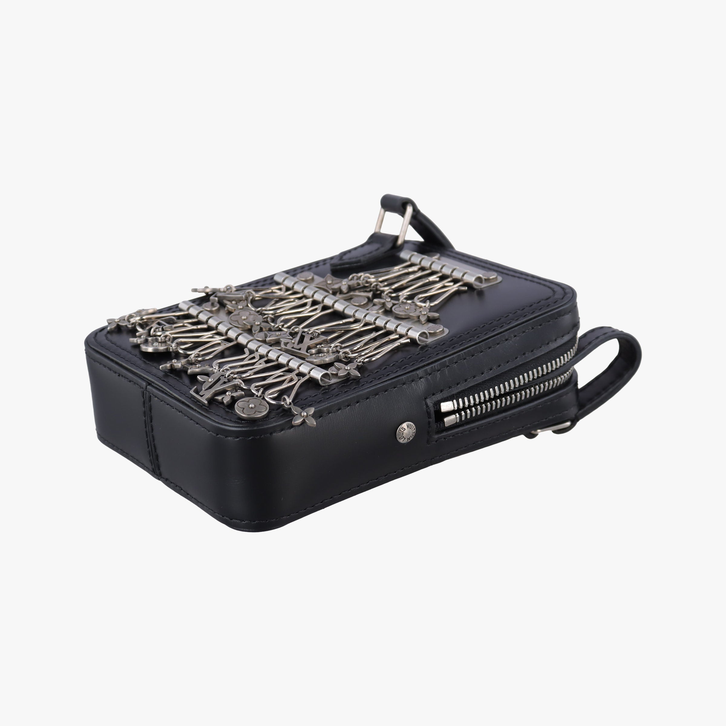 Danube messenger Black Leather M53975 CA2179 IC Chipダヌーブメッセンジャー ブラック レザー M53975 CA2179 ICチップ