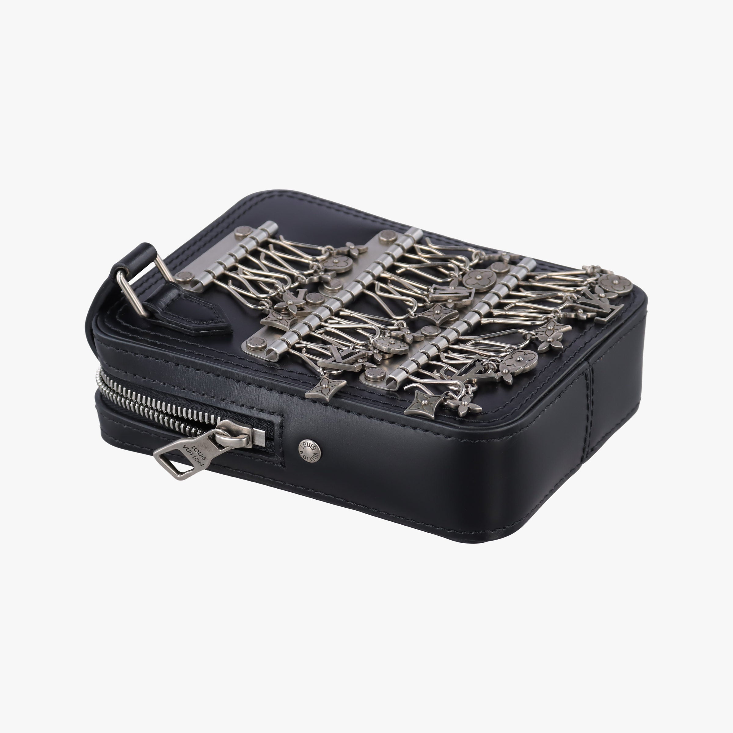 Danube messenger Black Leather M53975 CA2179 IC Chipダヌーブメッセンジャー ブラック レザー M53975 CA2179 ICチップ