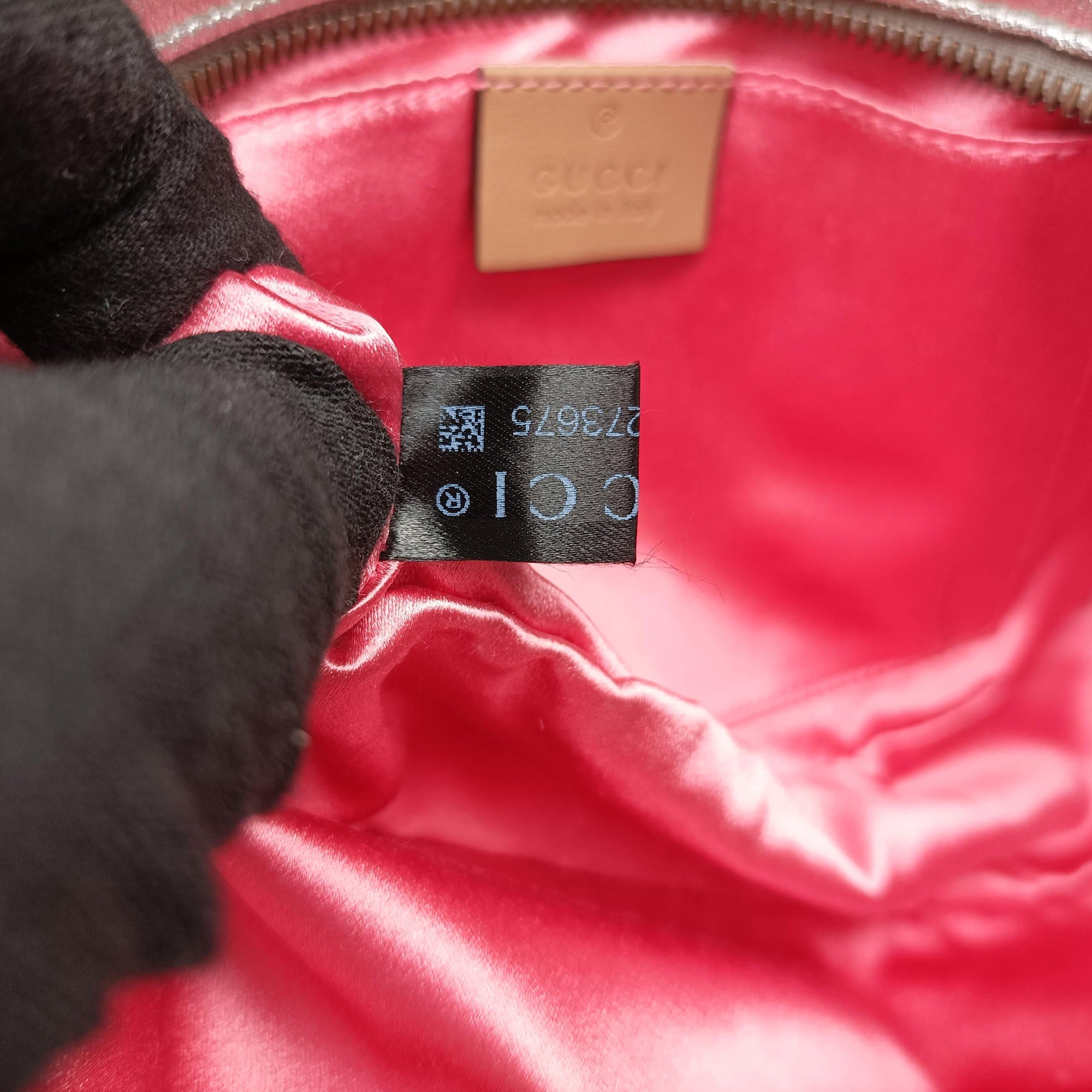 GG Marmont Silver Leather 447632 G021273675GGマーモント シルバー レザー 447632 G021273675