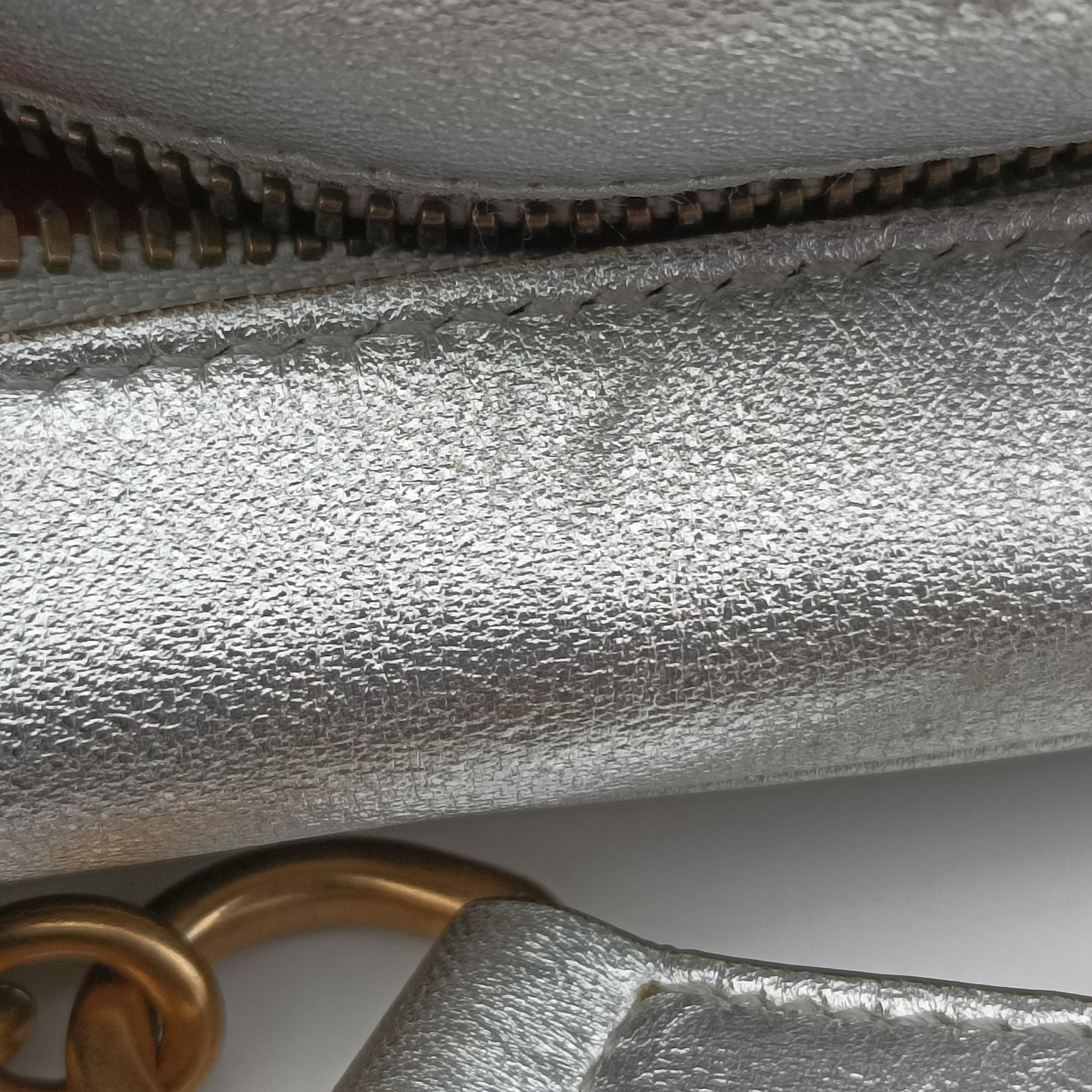 GG Marmont Silver Leather 447632 G021273675GGマーモント シルバー レザー 447632 G021273675