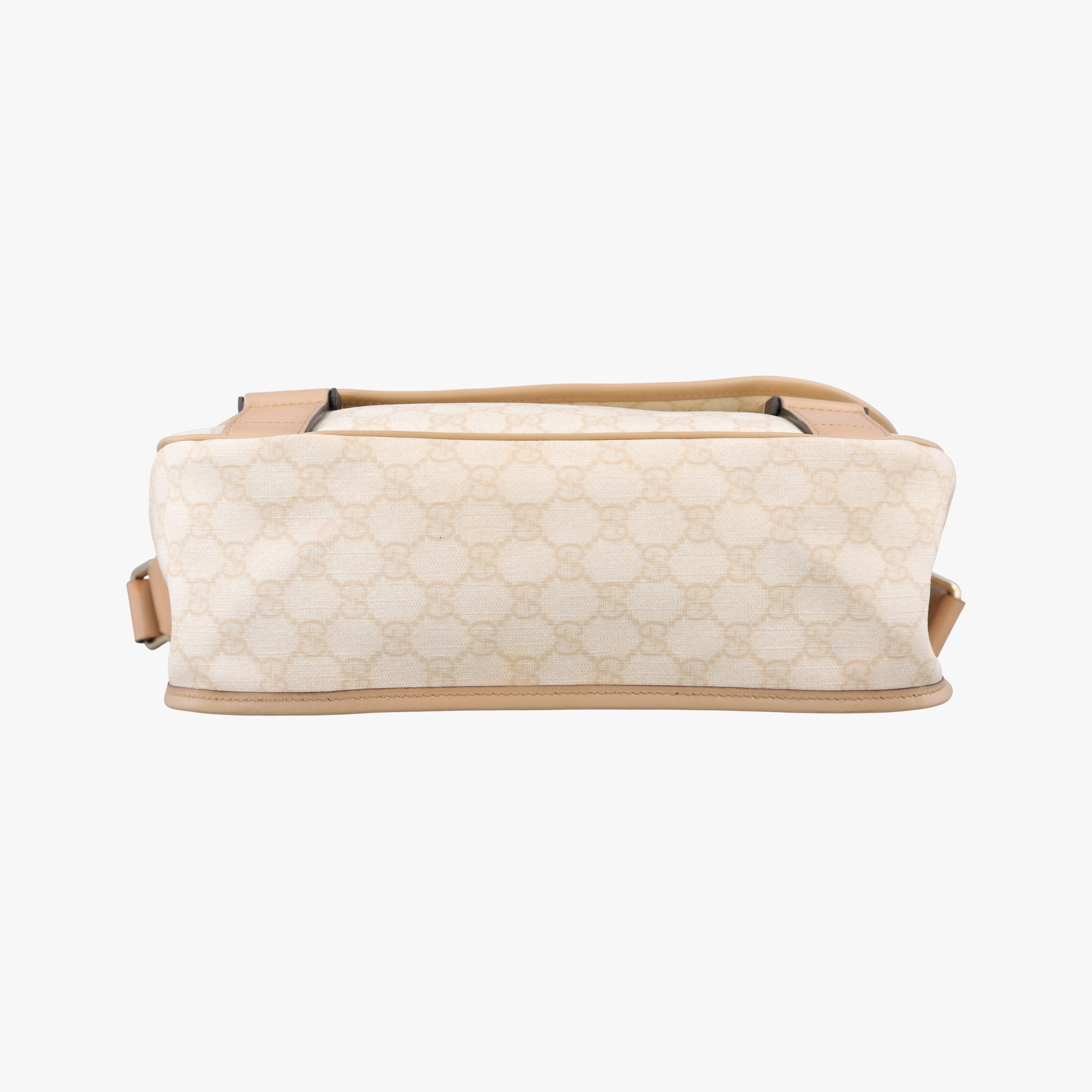 GG Plus Messenger beige PVC coated canvas×Leather 201732 G5501283GGプラス メッセンジャー ベージュ PVCコーティングキャンバス×レザー 201732 G5501283
