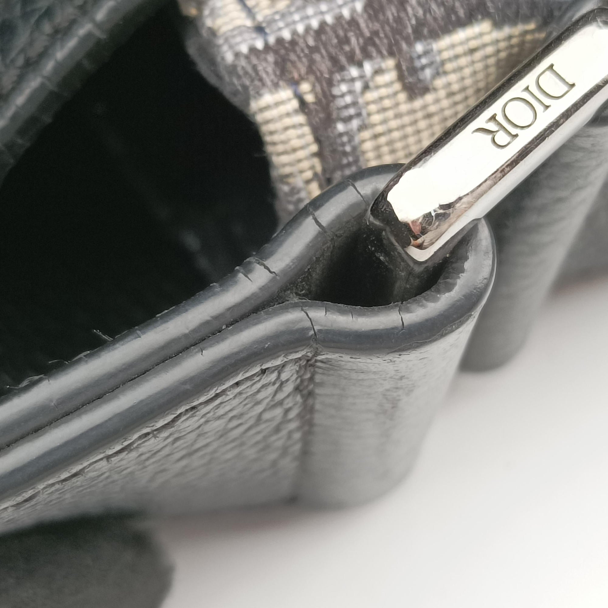 Oblique Saddle Navy×Black Jacquard×Leather 29-BO-1210オブリーク サドル ネイビー×ブラック ジャガード×レザー 29-BO-1210