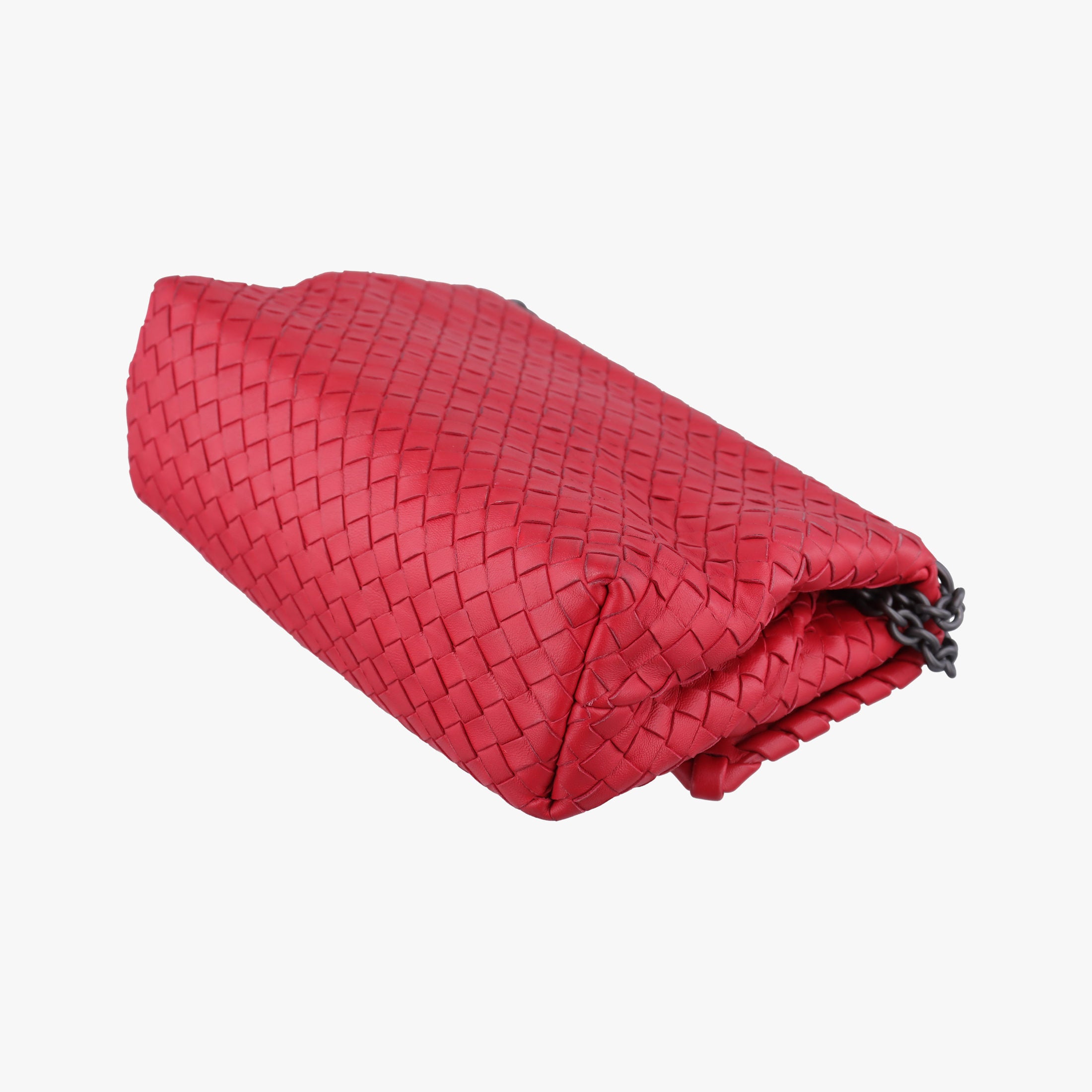 Intrecciato Olimpia Red lambskin B06397585Cイントレチャート オリンピア レッド ラムスキン B06397585C