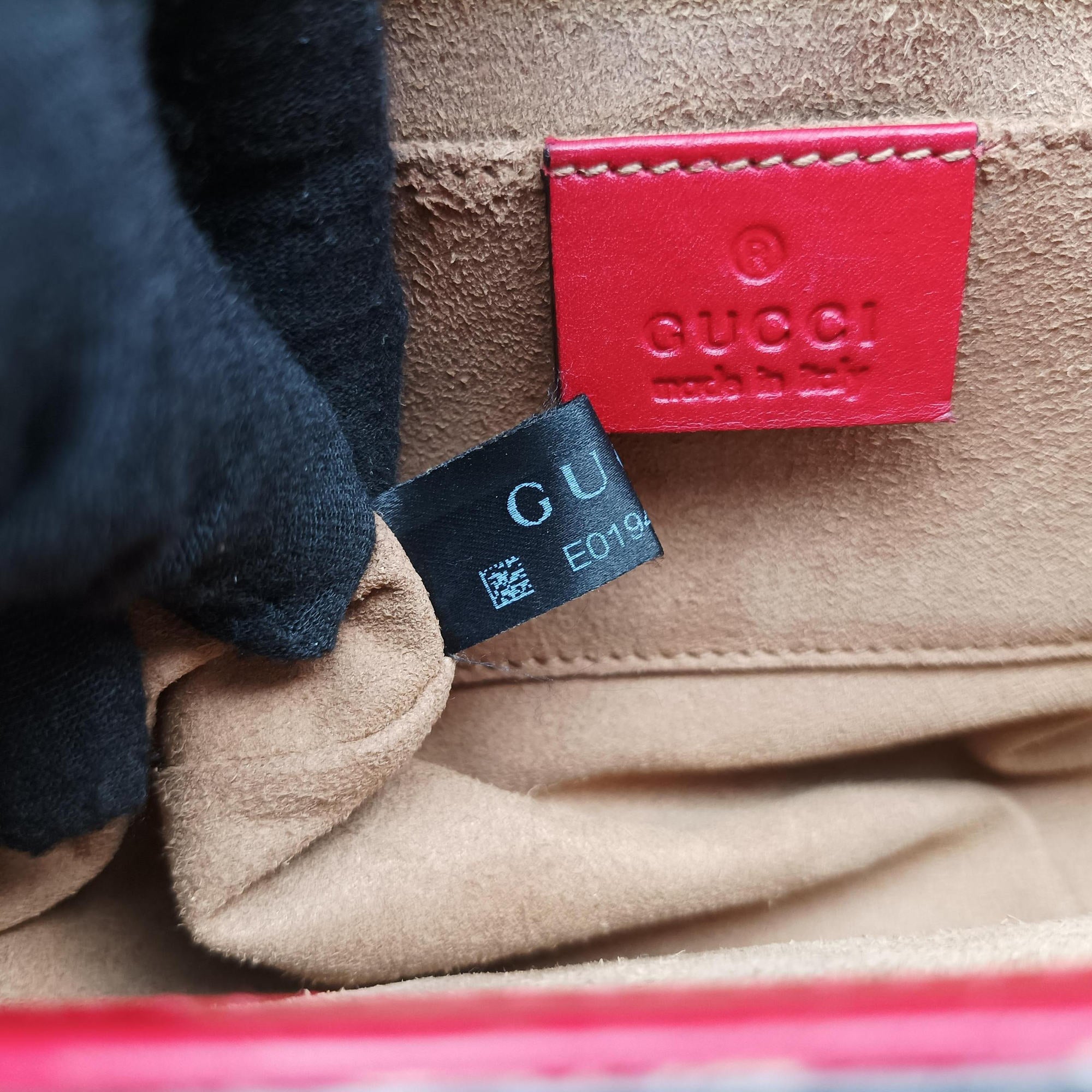 Padlock beige×red×pink PVC coated canvas×Leather 409487 E019422572パドロック ベージュ×レッド×ピンク PVCコーティングキャンバス×レザー 409487 E019422572