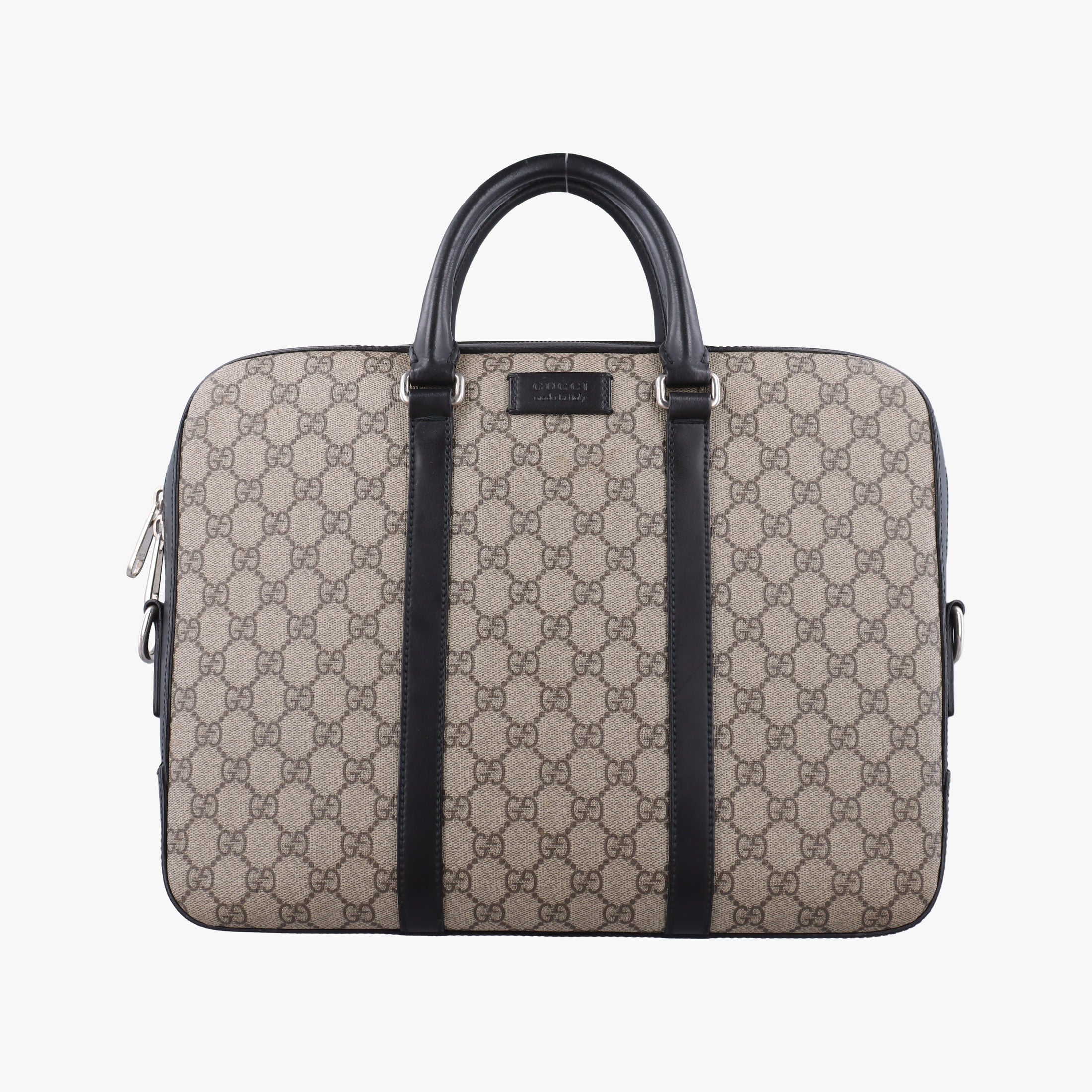 GG Supreme Brown×Black PVC coated canvas×Leather 450944 F021018010GGスプリーム ブラウン×ブラック PVCコーティングキャンバス×レザー 450944 F021018010