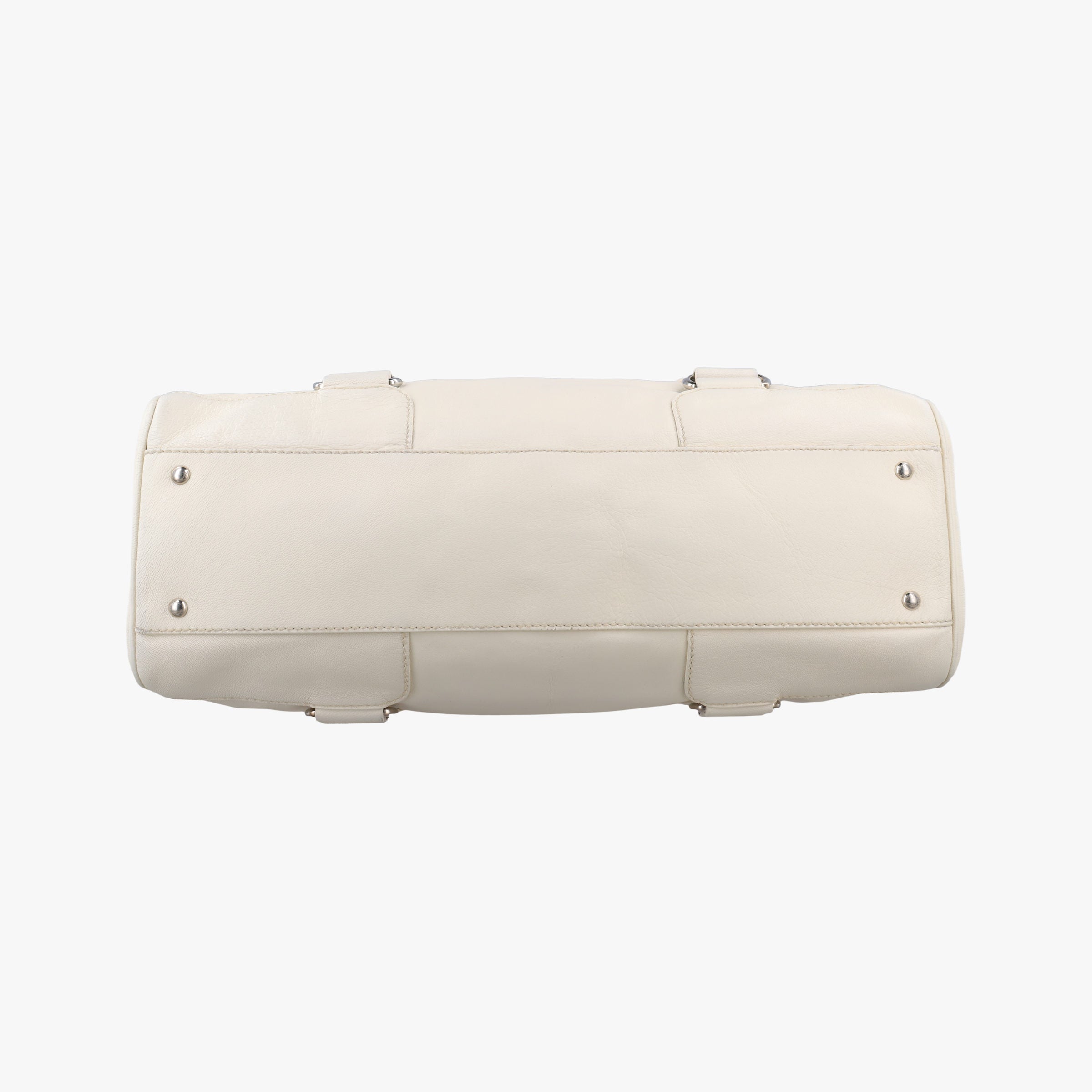 Vara Bow White Leather EE-21A907ヴァラ リボン ホワイト レザー EE-21A907
