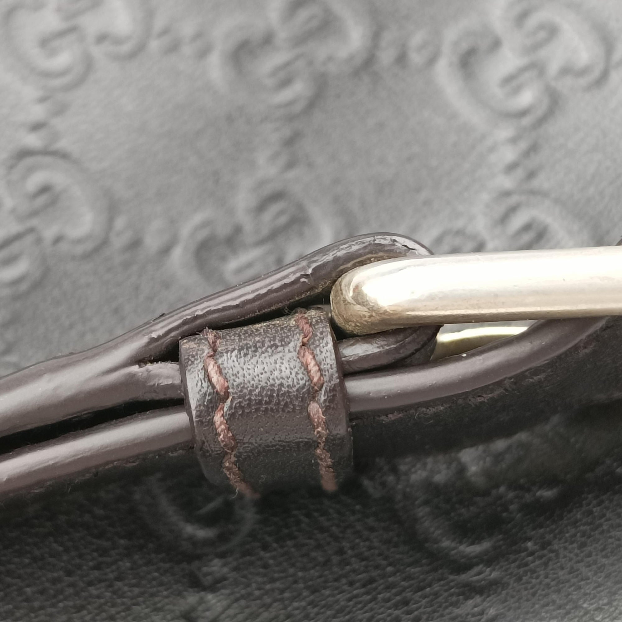 GG Imprime messenger Black Leather 201446 A013589518インプリメ メッセンジャー ブラック レザー 201446 A013589518