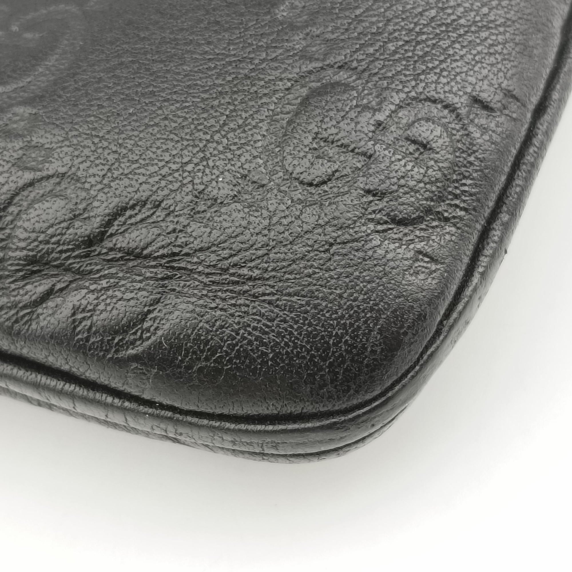 GG Imprime messenger Black Leather 201446 A013589518インプリメ メッセンジャー ブラック レザー 201446 A013589518