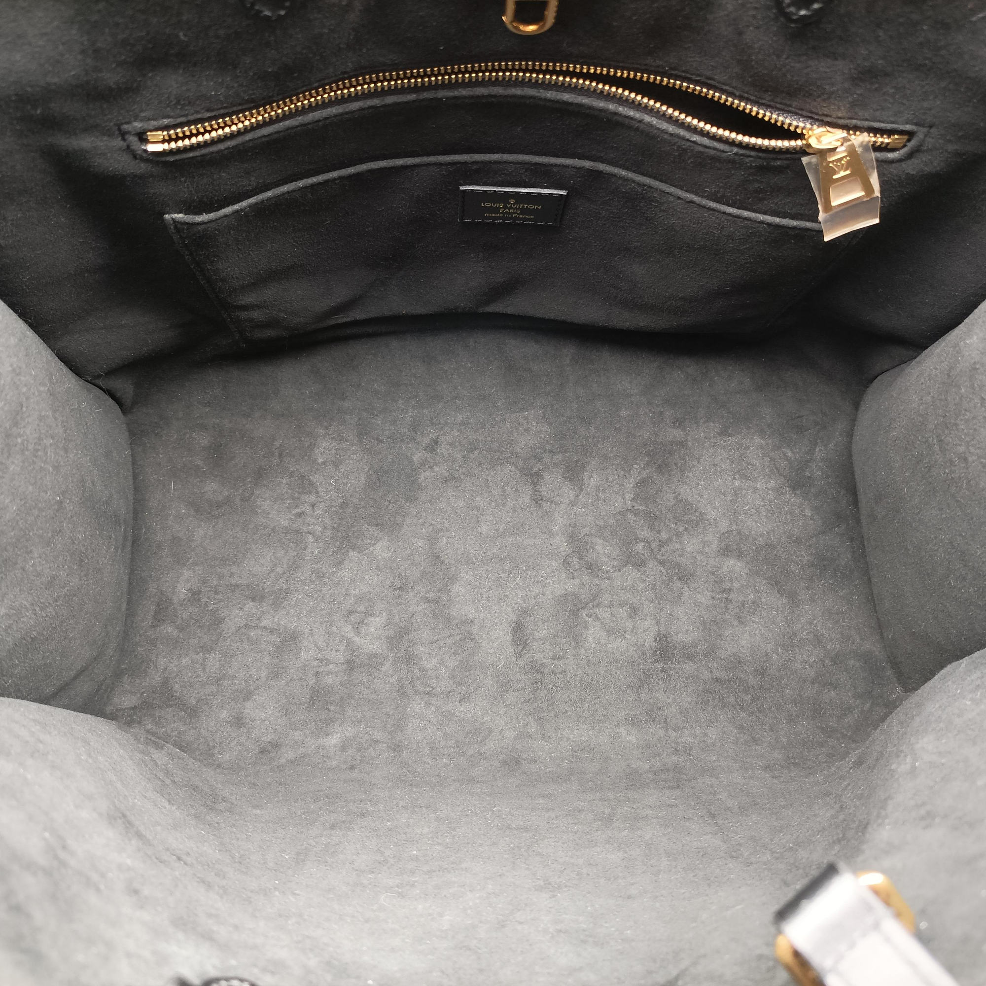 SINCE1854 On the Go GM Black×White jacquard canvas x leather M57207 FL4240 IC ChipSINCE1854 オンザゴーGM ブラック×ホワイト ジャガードキャンバス×レザー M57207 FL4240 ICチップ