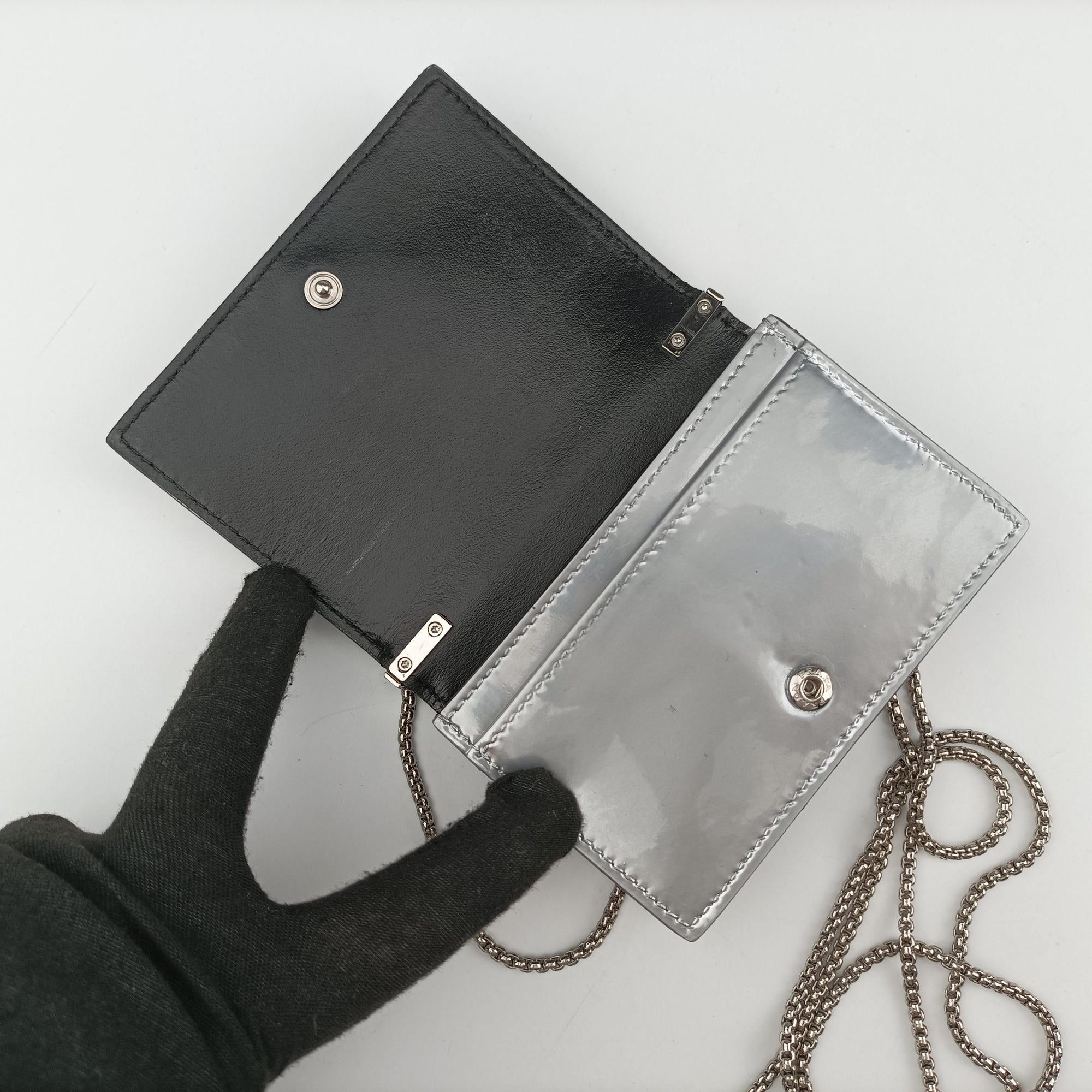 Chain Pouch Nube Spazzolato Leather 181 Eチェーン ポーチ ヌーベ ブラッシュドレザー 181 E