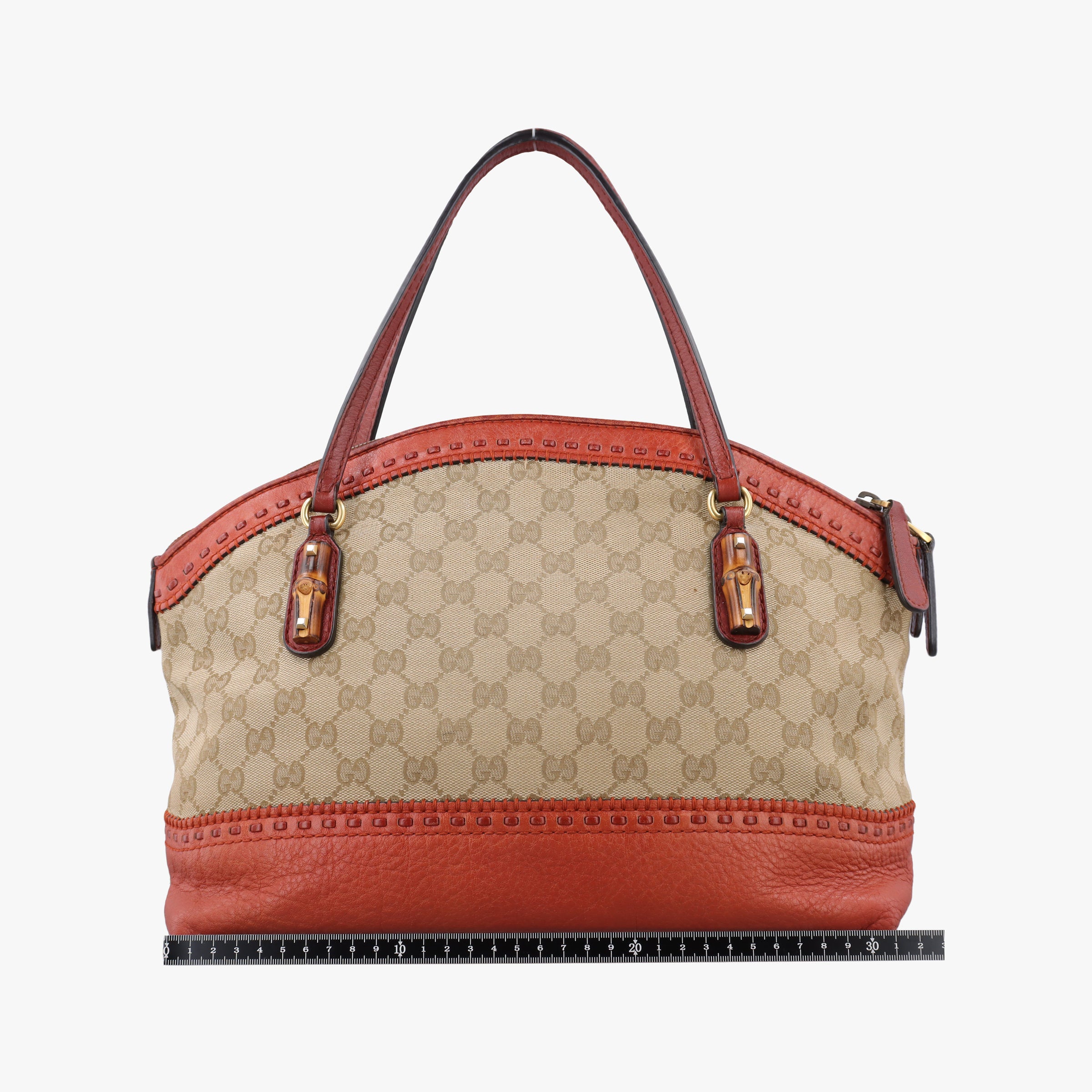 Bamboo Brown GGCanvas×Leather 339002 D015352521バンブー ブラウン GGキャンバス×レザー 339002 D015352521