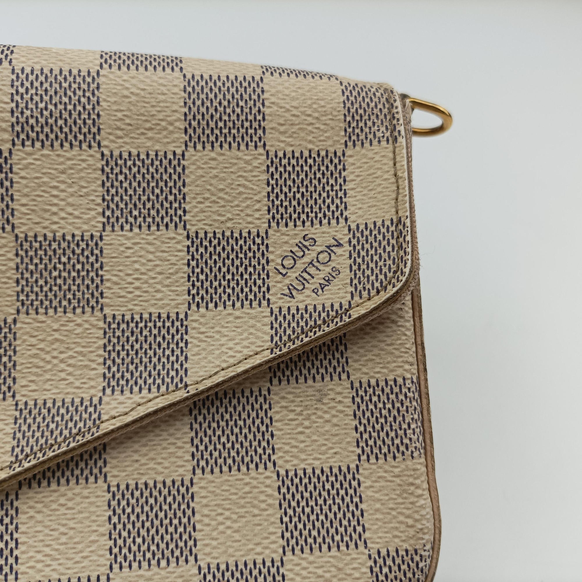 Pochette FeLICIE Azur Damier Canvas N63106 MI1199ポシェットフェリシー アズール ダミエキャンバス N63106 MI1199