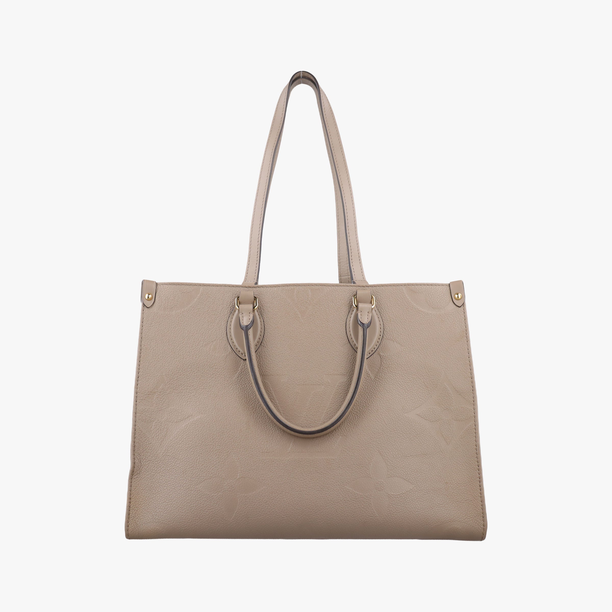 OntheGo MM Beige Monogram Empreinte M45607 IC ChipオンザゴーMM ベージュ系 モノグラム アンプラント M45607 ICチップ