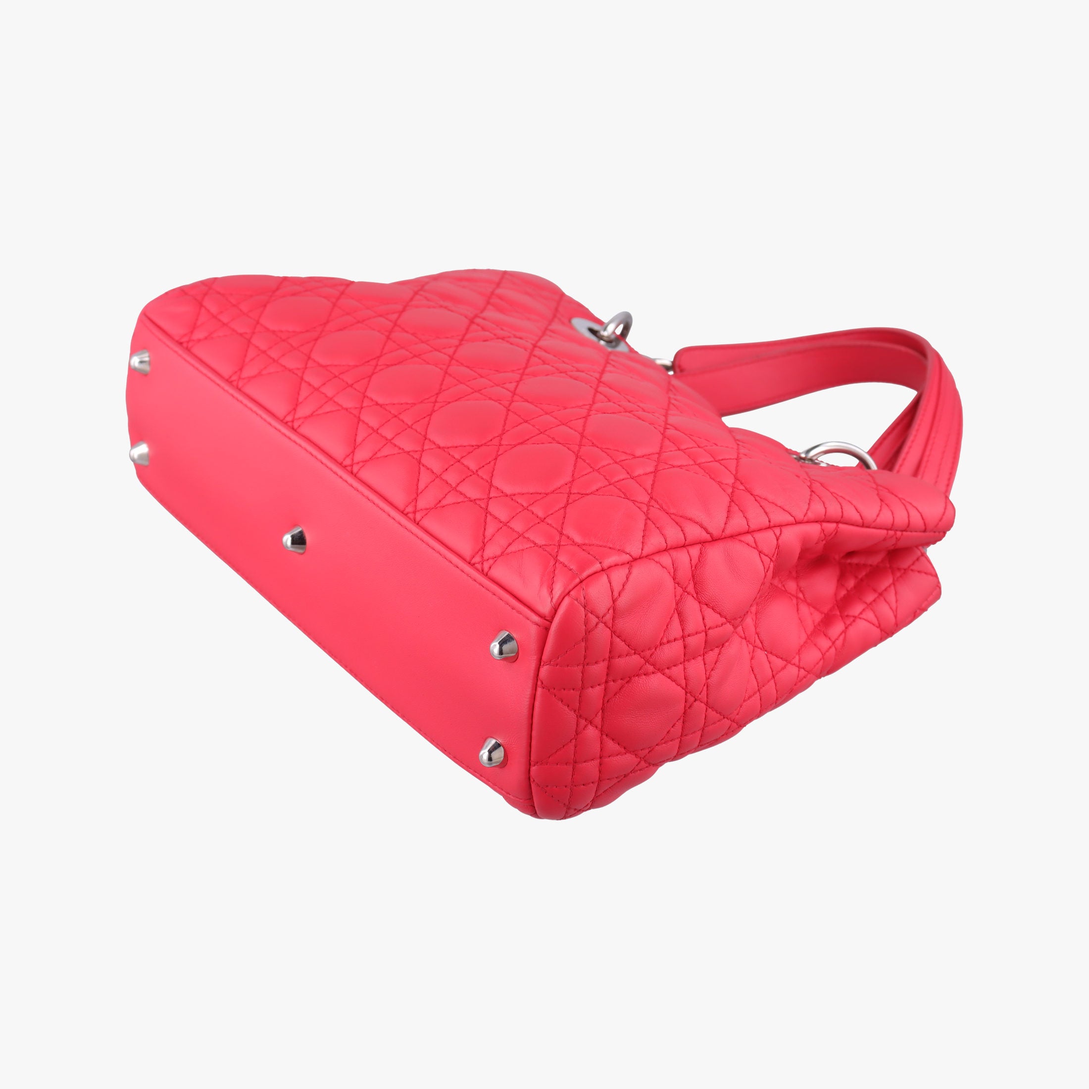 Cannage Dior Soft Shopping Red lambskin 01-RU-1101カナージュ ディオール ソフト ショッピング レッド ラムスキン 01-RU-1101