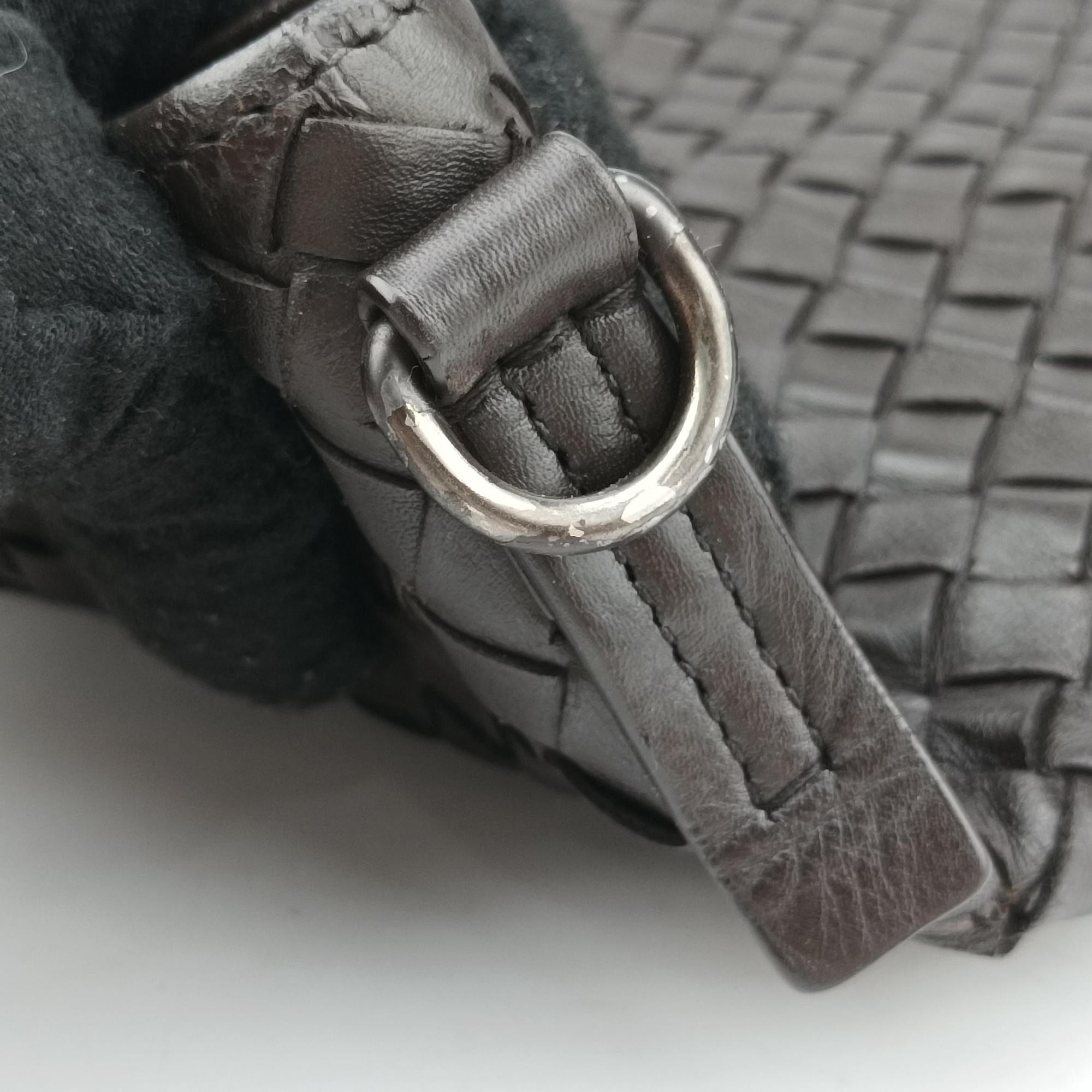 Intrecciato Brown lambskin B00120966Xイントレチャート ブラウン ラムスキン B00120966X