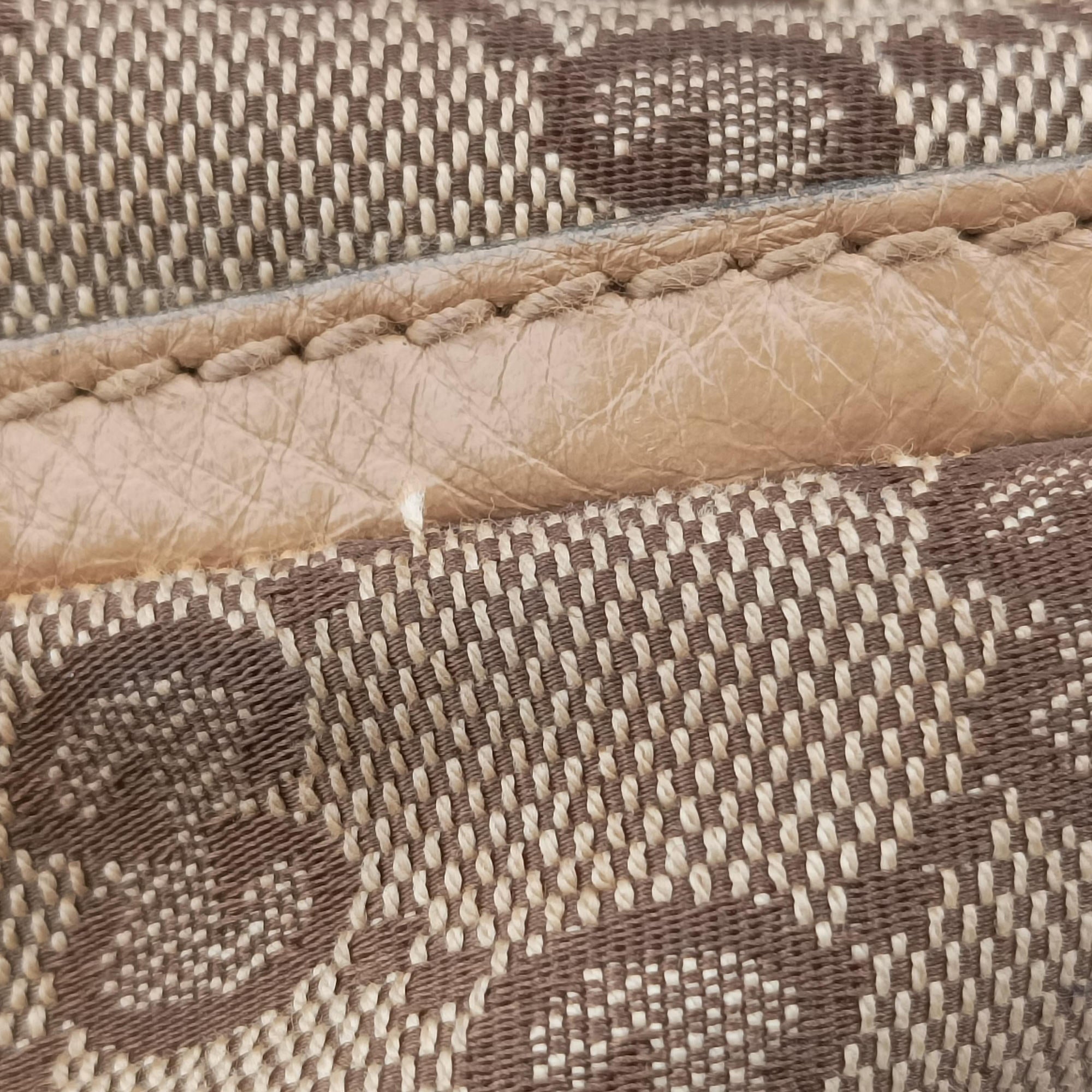 Abbey Brown Canvas×Leather 189831 H4294609アビー ブラウン キャンバス×レザー 189831 H4294609