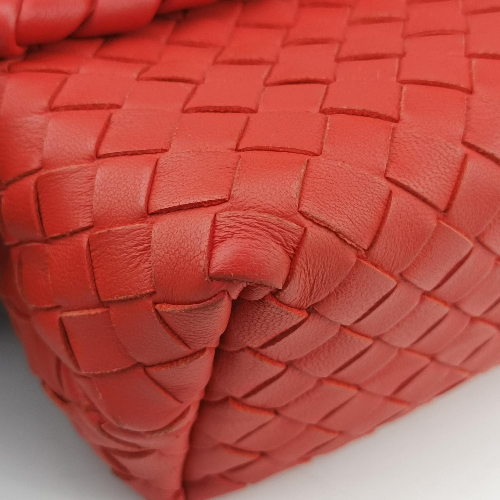 Intrecciato Olimpia Orange lambskin B06269247Pイントレチャート オリンピア オレンジ ラムスキン B06269247P