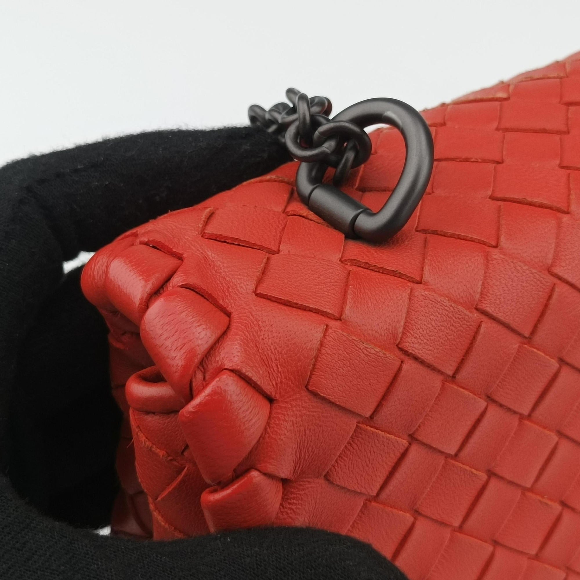 Intrecciato Olimpia Orange lambskin B06269247Pイントレチャート オリンピア オレンジ ラムスキン B06269247P