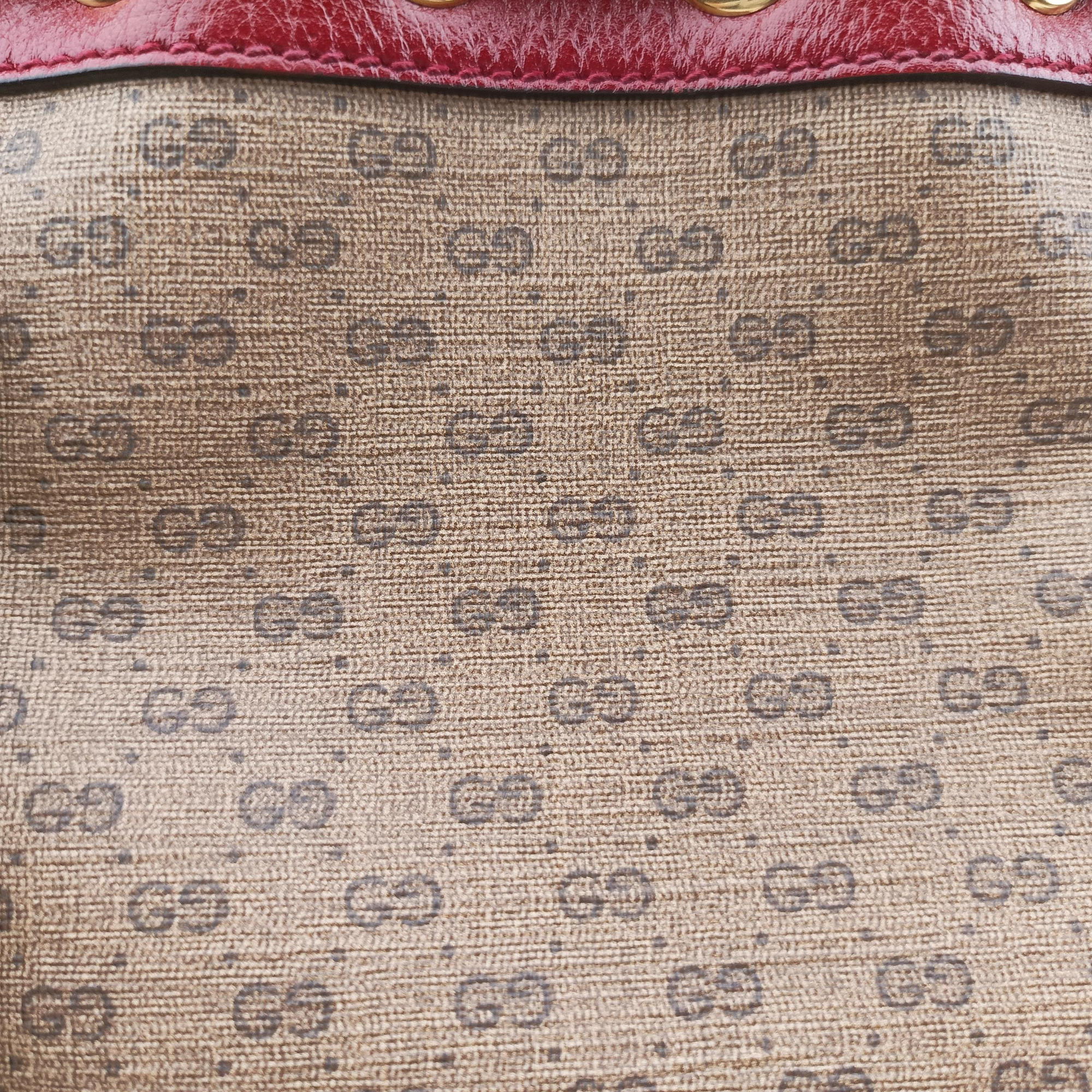 Doraemon collaboration Brown×Red×Multicolor PVC coated canvas×Leather 647801 D033915017ドラえもんコラボ ブラウン×レッド×マルチカラー PVCコーティングキャンバス×レザー 647801 D033915017