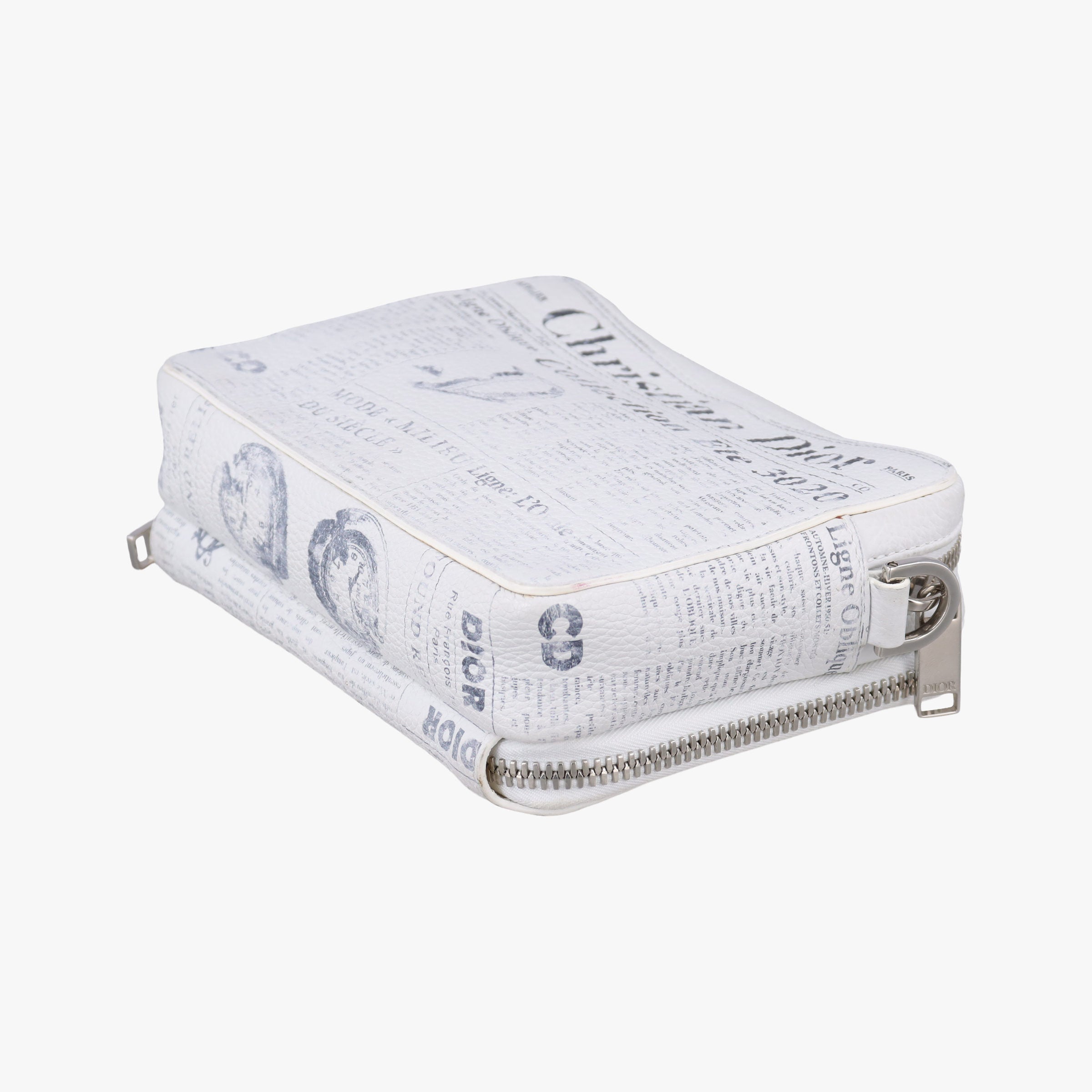 Daniel Arsham collaboration Newspaper Print White Leather 10-BO-1119ダニエルアーシャム コラボ ニュースペーパー ホワイト レザー 10-BO-1119