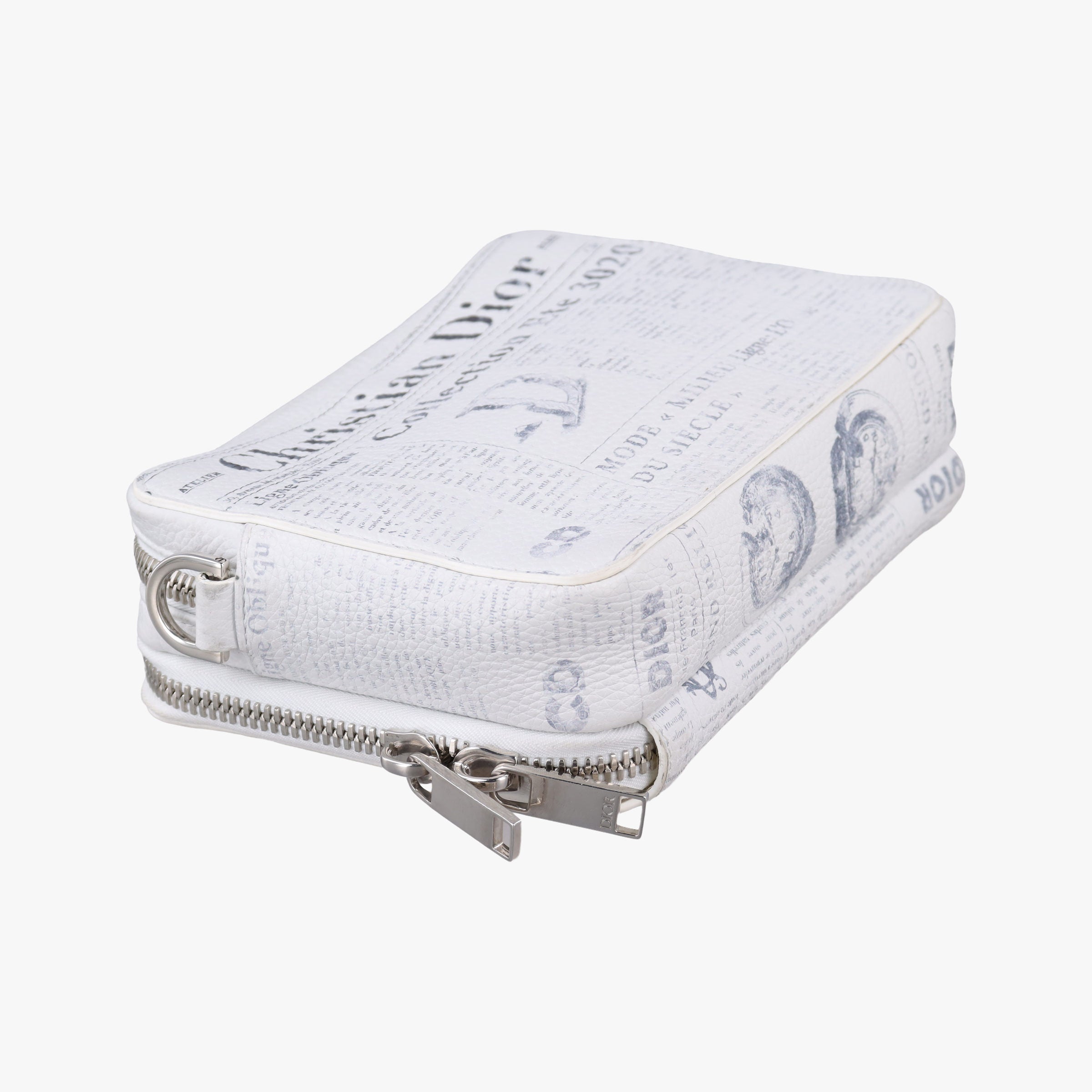 Daniel Arsham collaboration Newspaper Print White Leather 10-BO-1119ダニエルアーシャム コラボ ニュースペーパー ホワイト レザー 10-BO-1119