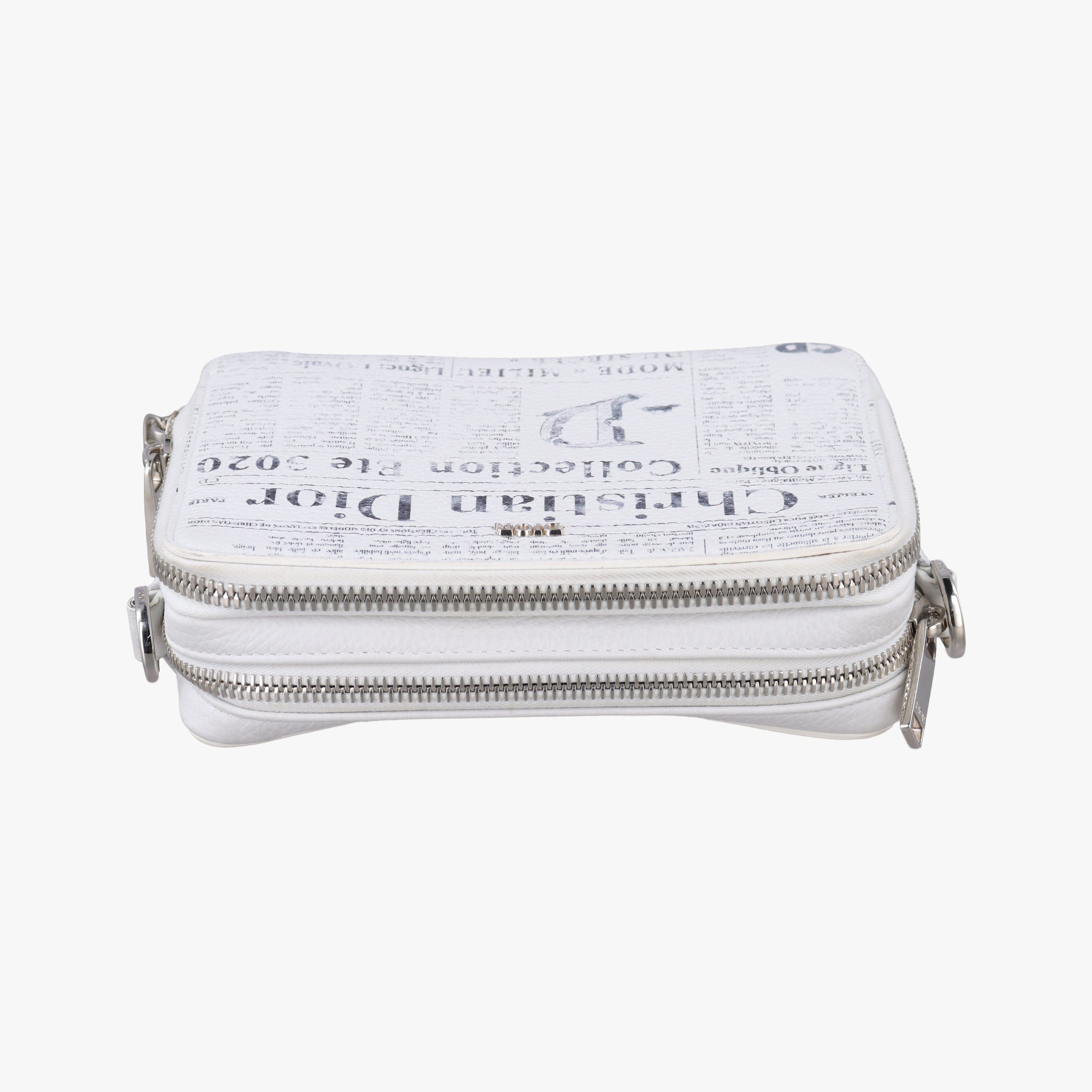 Daniel Arsham collaboration Newspaper Print White Leather 10-BO-1119ダニエルアーシャム コラボ ニュースペーパー ホワイト レザー 10-BO-1119