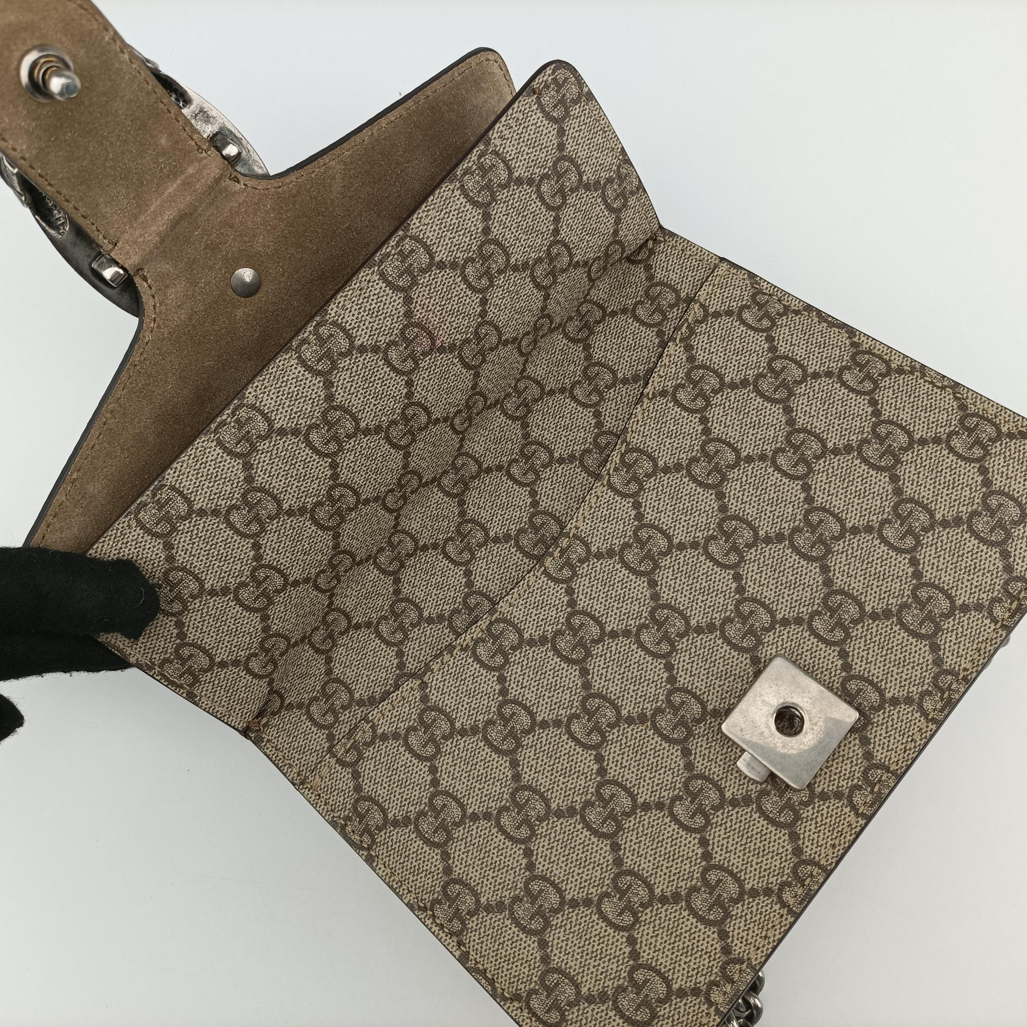 Dionysus Beige×Brown PVC coated canvas× suede 421970 B021791881ディオニュソス ベージュ×ブラウン PVCコーティングキャンバス× スエード 421970 B021791881