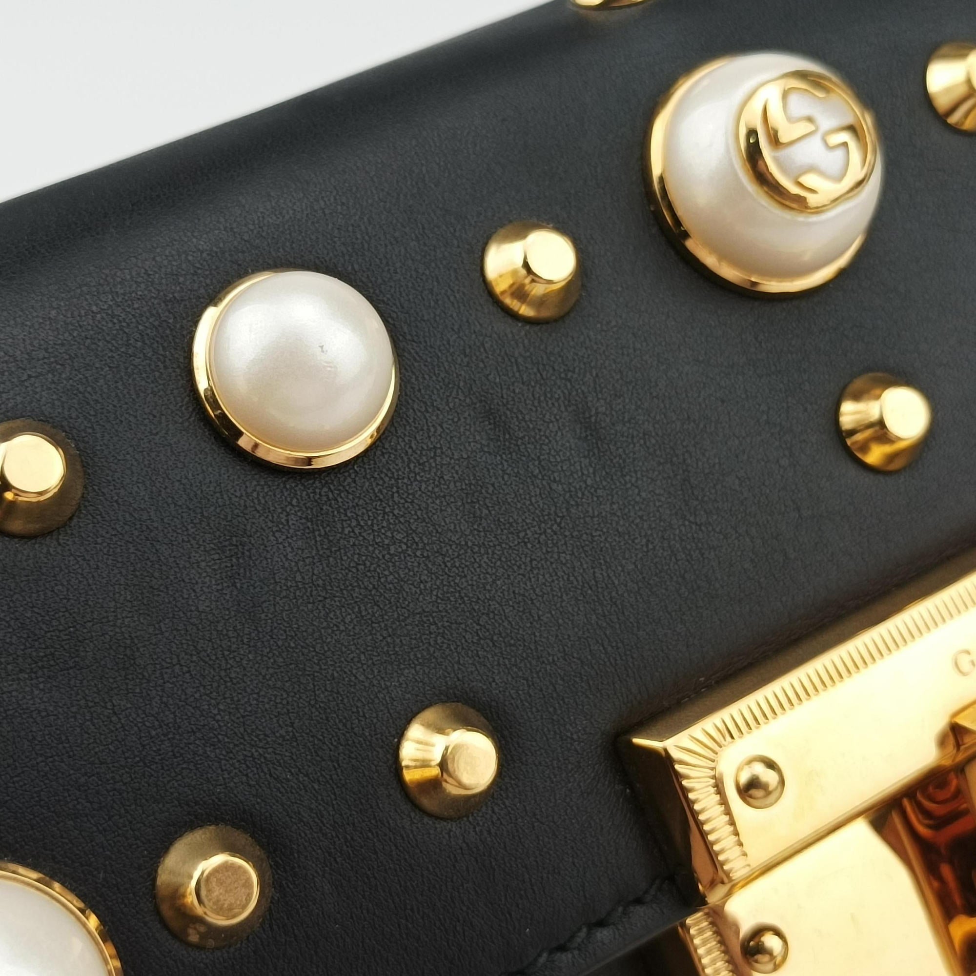 Padlock Black Leather 432182 B021173159パドロック ブラック レザー 432182 B021173159