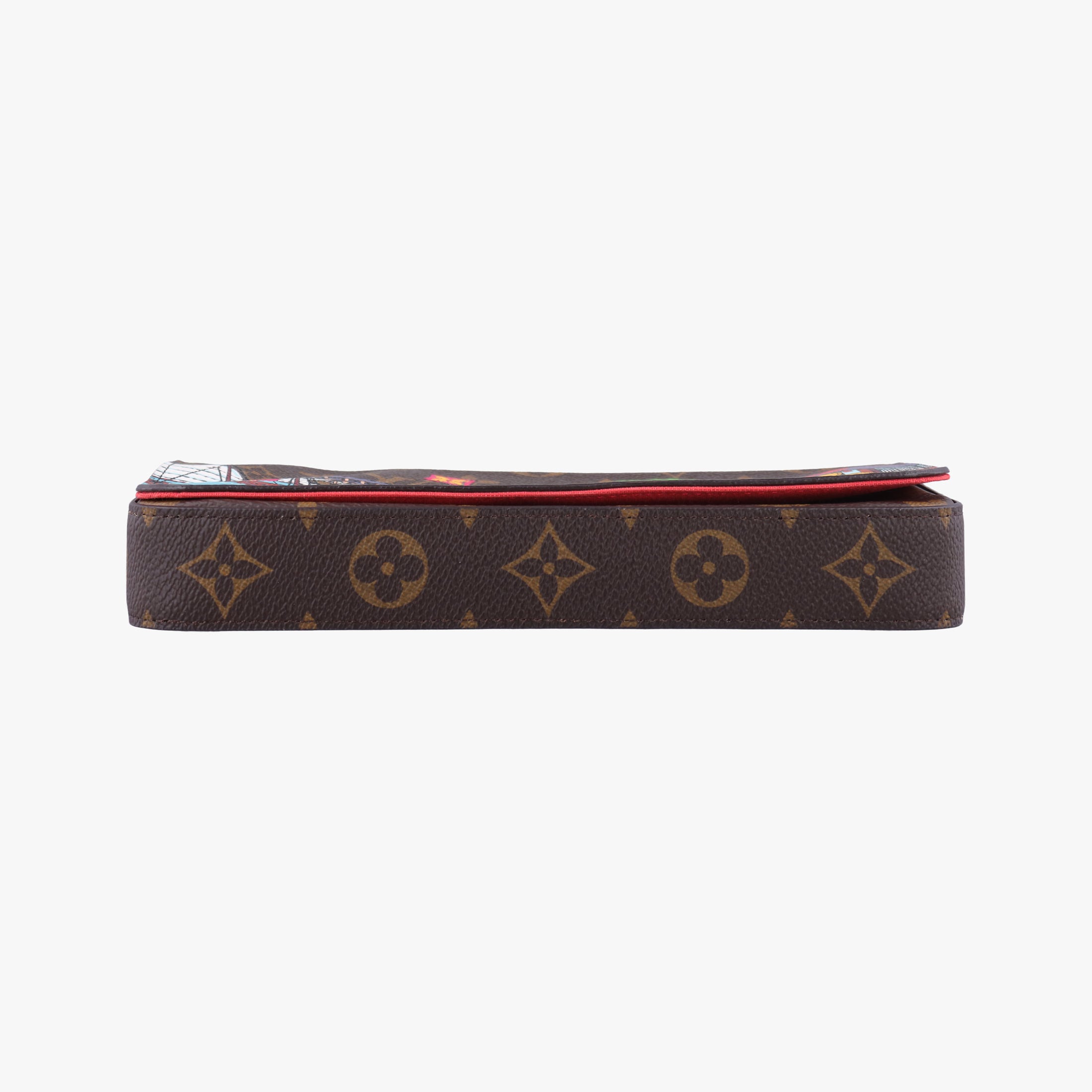 2022 Christmas Animation China Chengdu Pochette Felicie Brown×multi Monogram Coated Canvas IC Chip2022年クリスマスアニメーション 中国成都 ポシェットフェリシエ モノグラム/ブラウン×マルチ モノグラム コーテッドキャンバス ICチップ