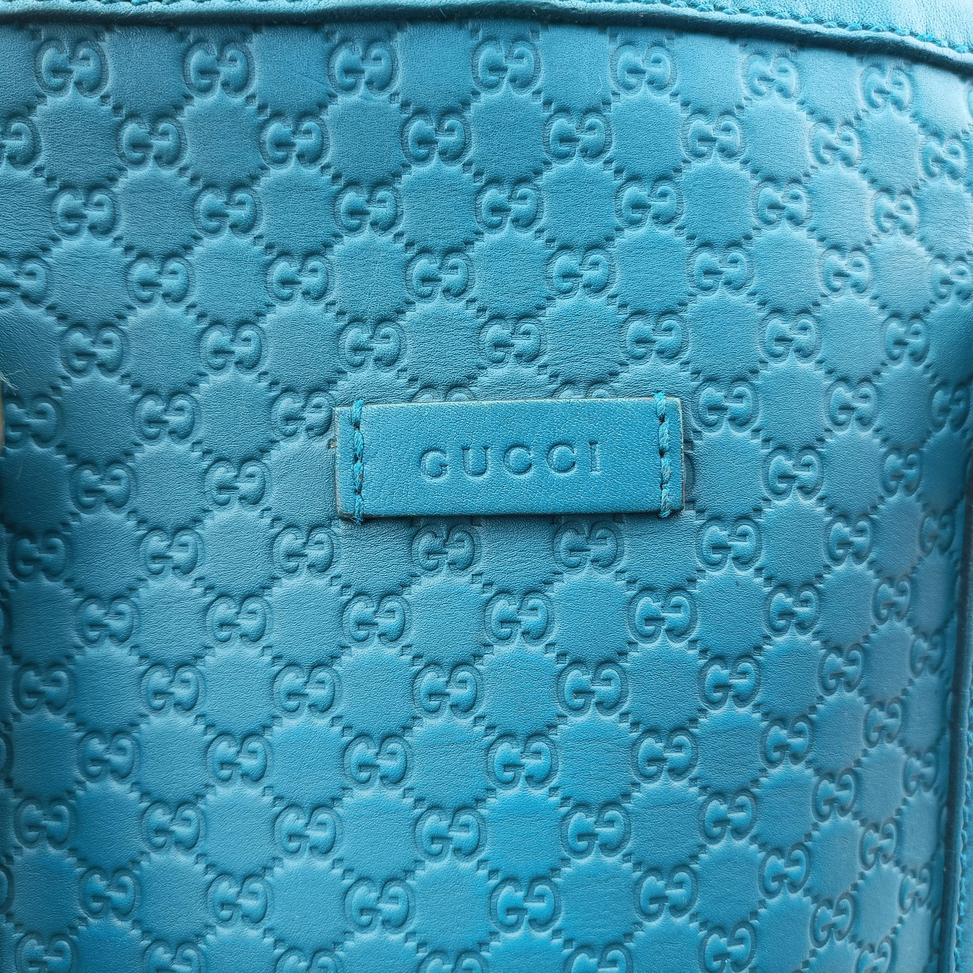 Microguccissima Blue Leather 449663 B021741594マイクログッチシマ ブルー レザー 449663 B021741594