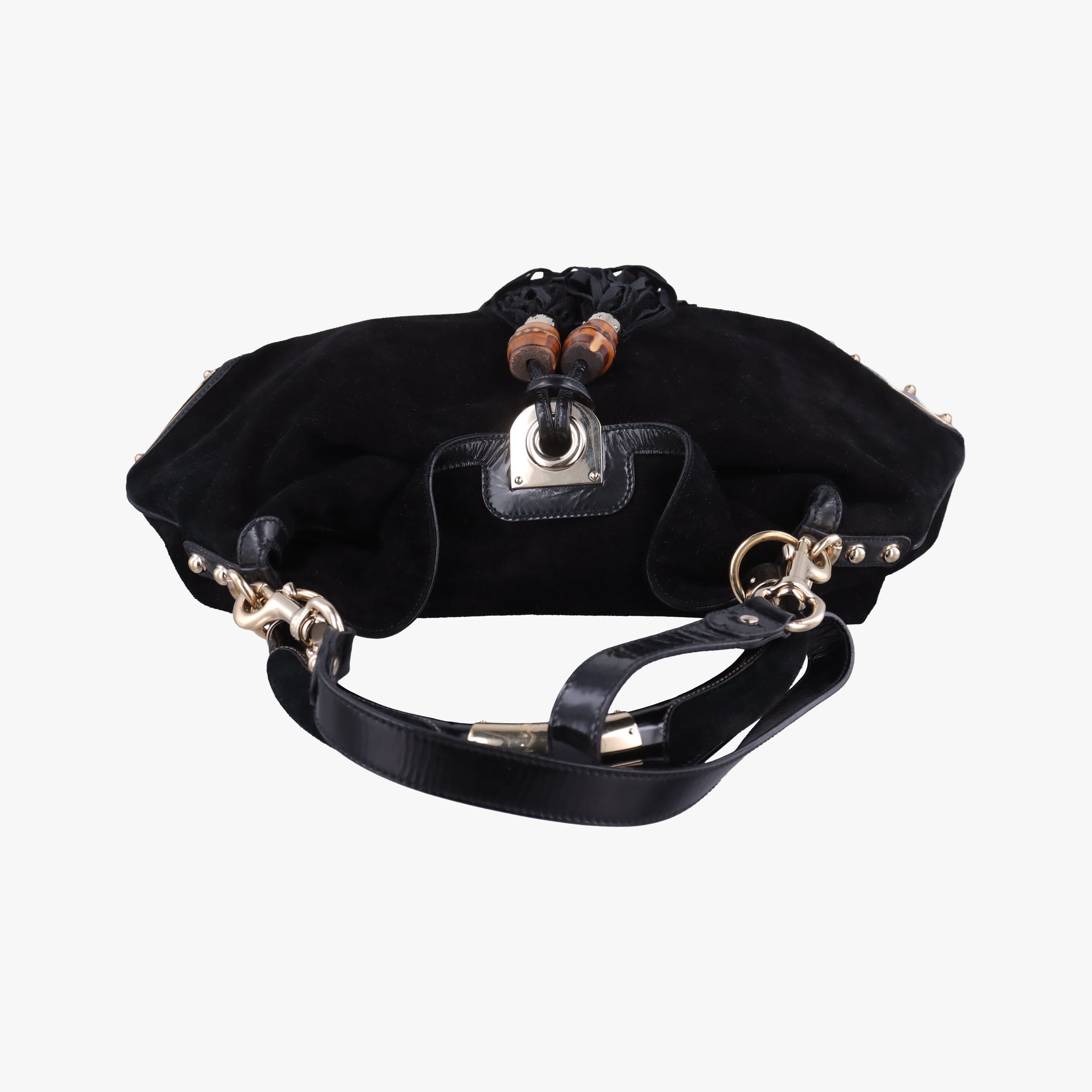 Bamboo Babouska Indy Hobo Black Suede 177088 バンブー バブースカ インディ ホーボー ブラック スエード 177088