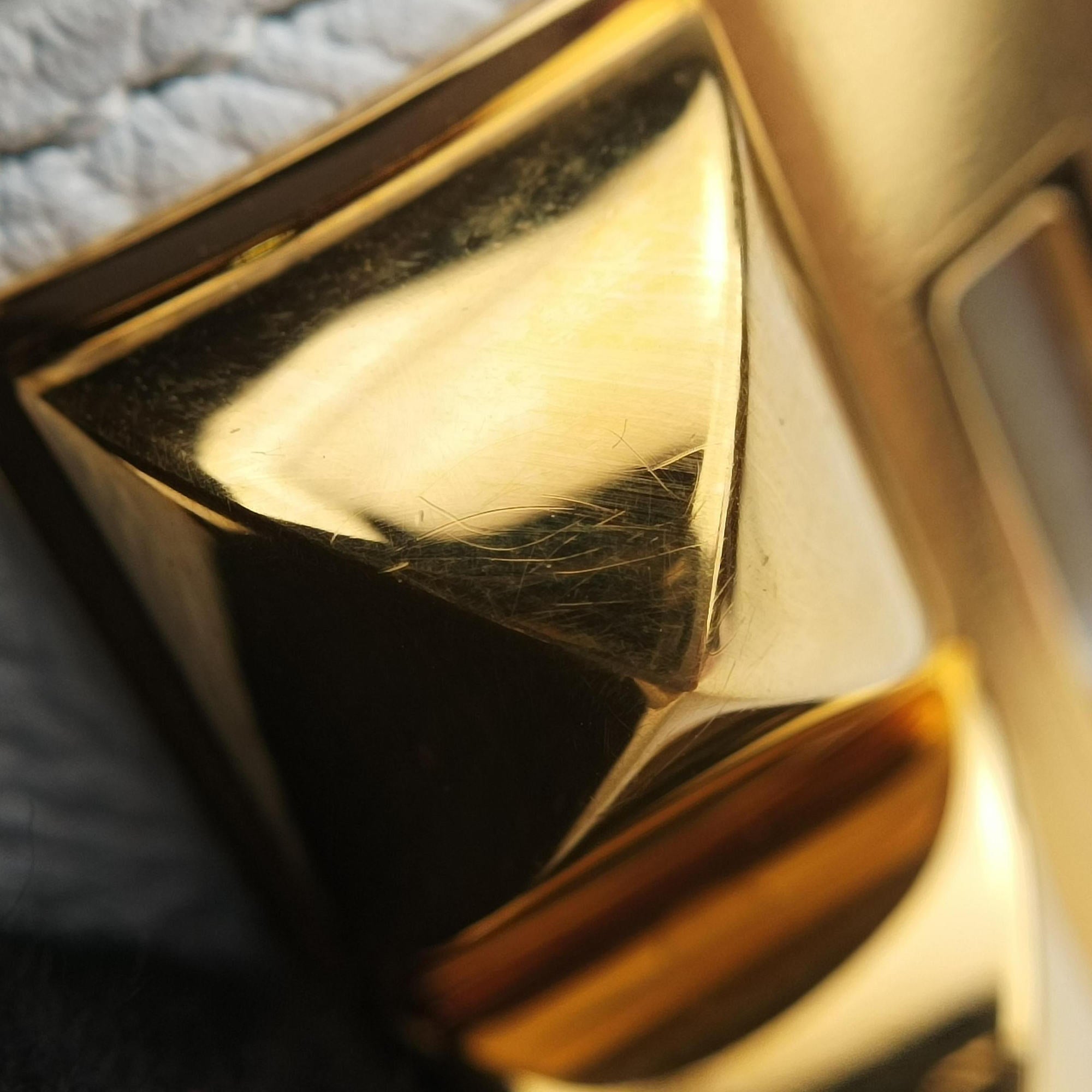 Collier de chien White×golden Leather × GP S N▢R 50コリエ ド シアン ホワイト×ゴールド レザー×GP S N▢R 50